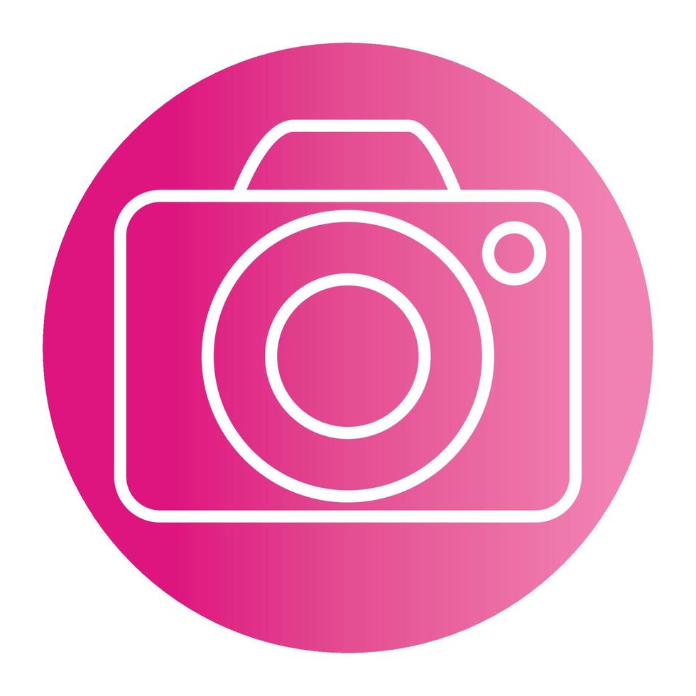 camera button icon, on white background vector