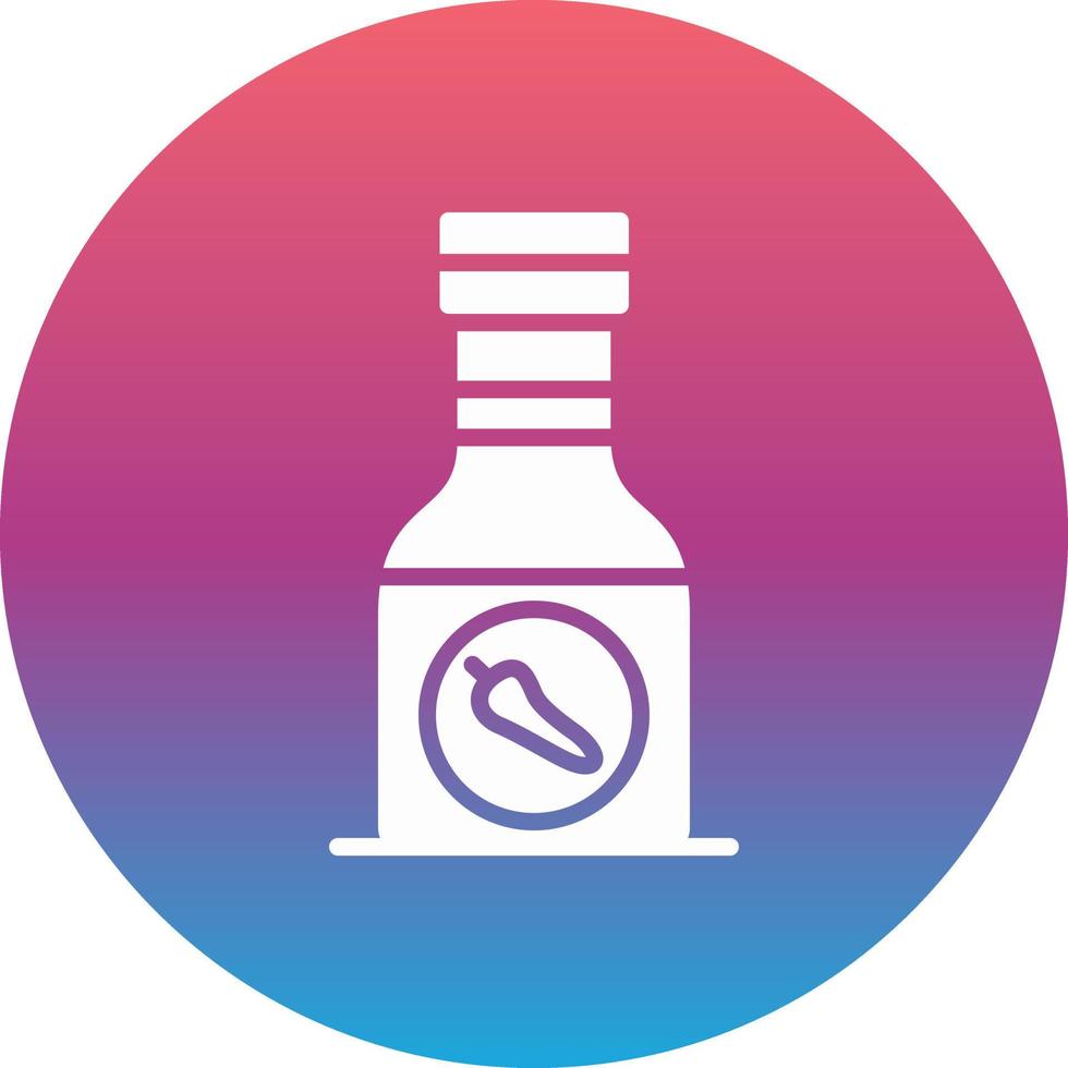 Sauce Bottle Vector Icon