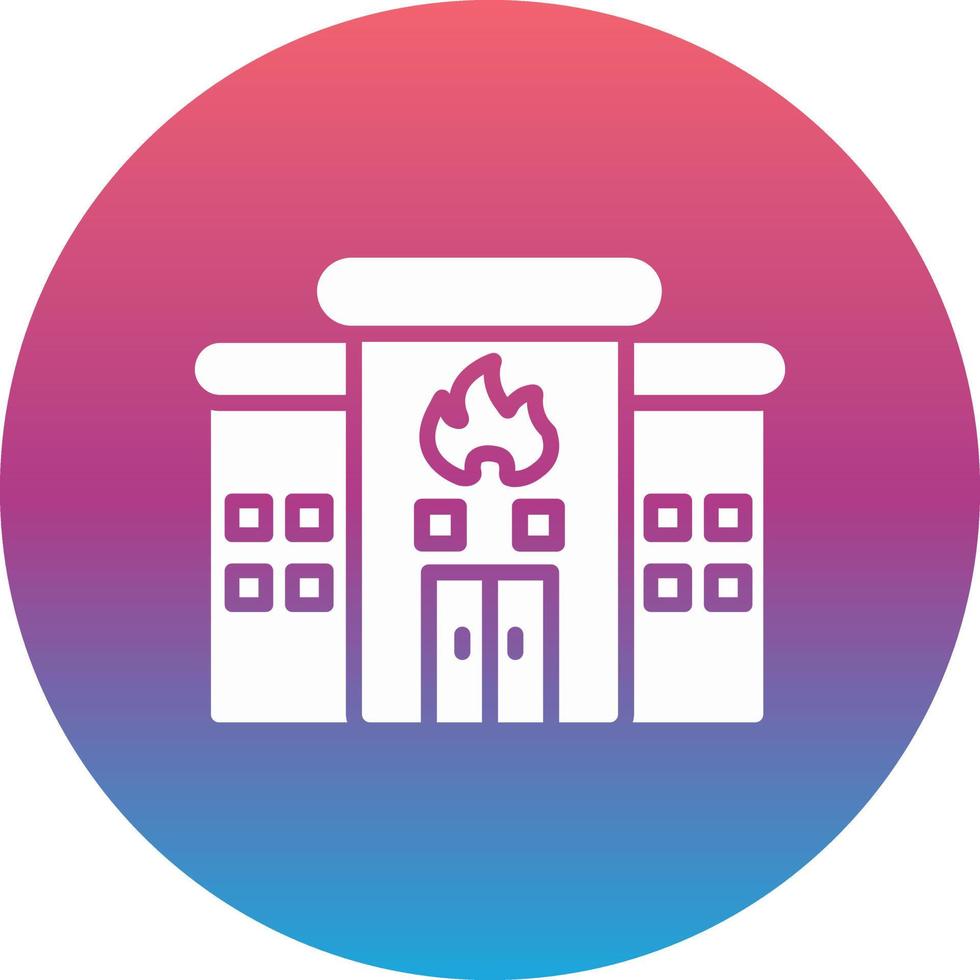 Fire Station Vector Icon