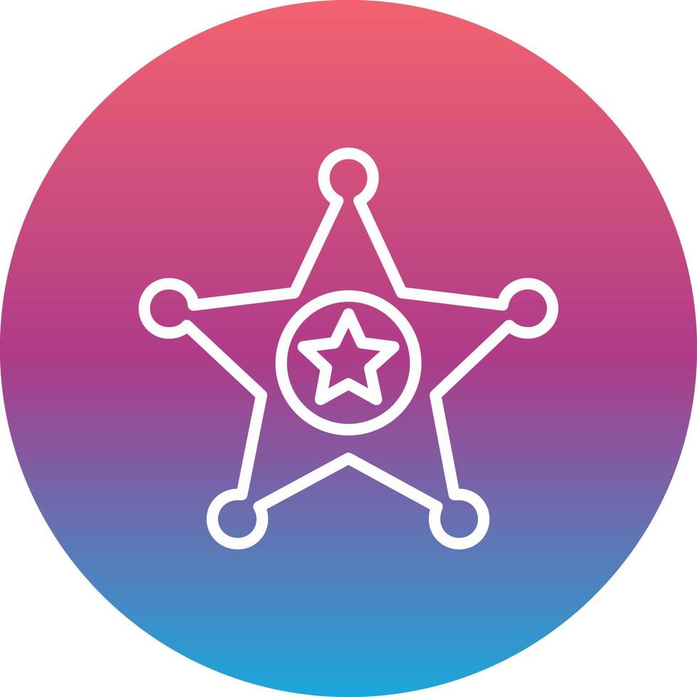 Justice Sheriff Vector Icon