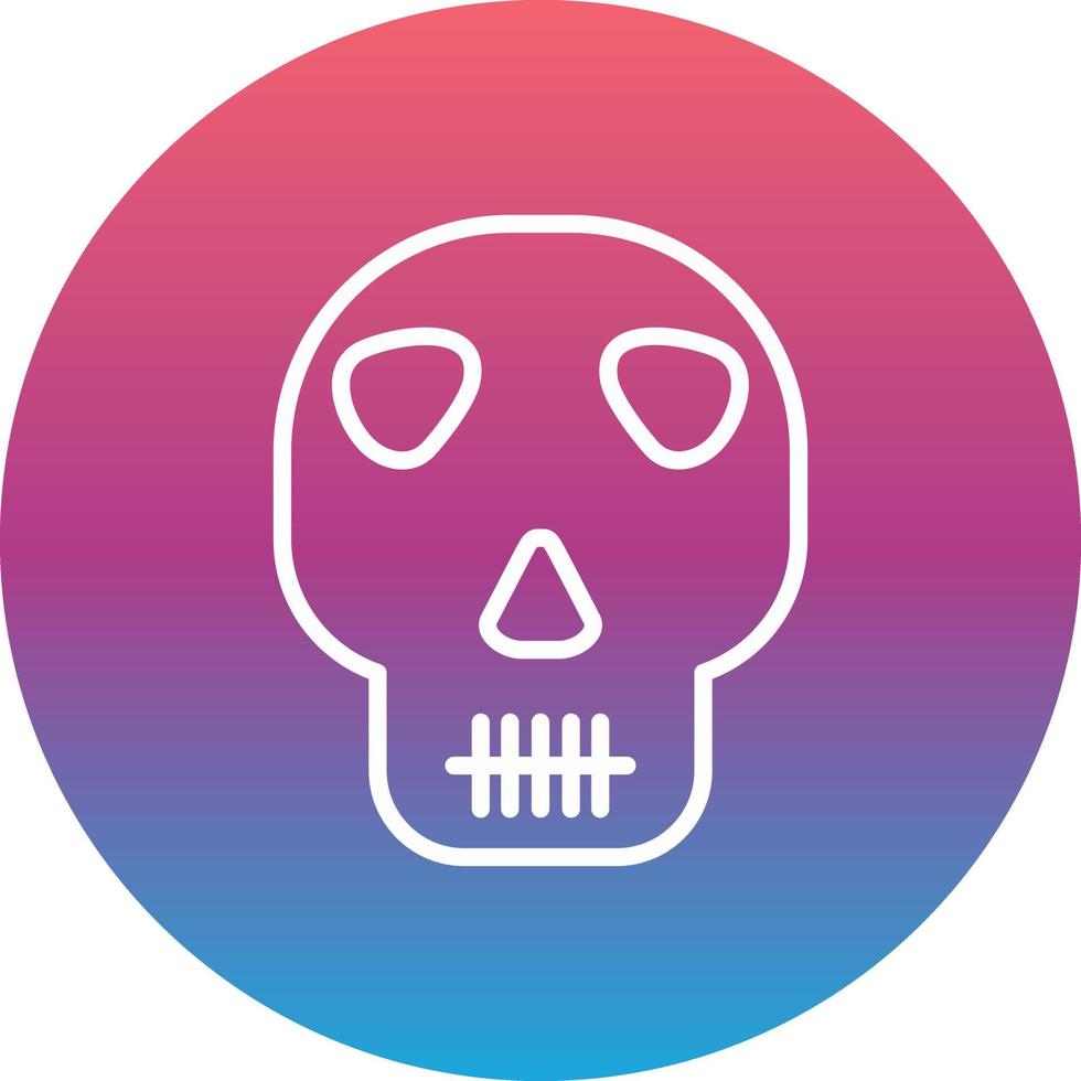 icono de vector de calavera