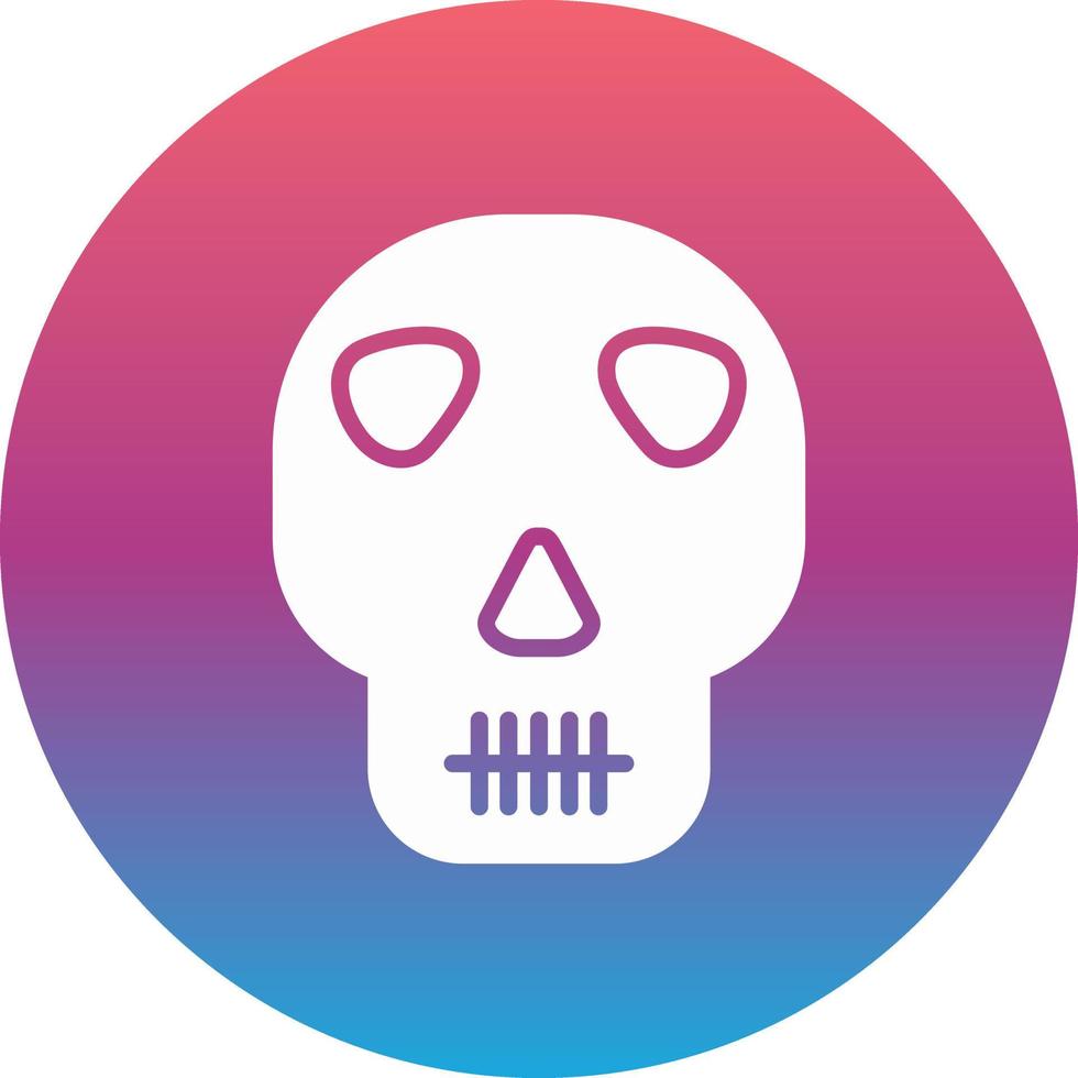 icono de vector de calavera