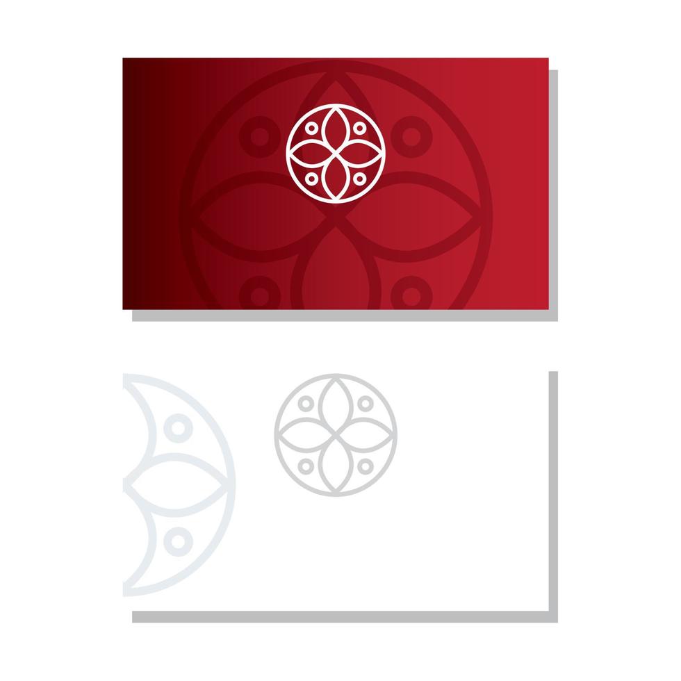envelopes red and white color mockup with sign, corporate identity vector