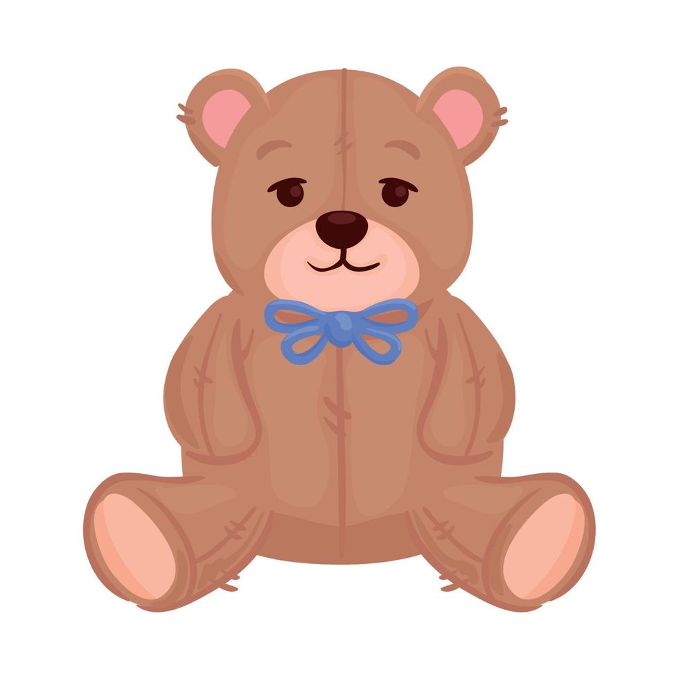 toy teddy bear, in white background vector