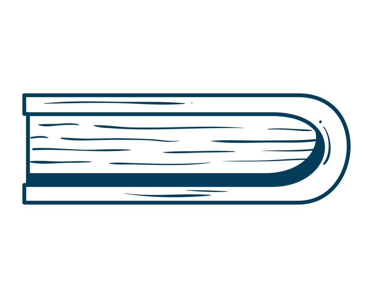 closed book literature, line style icon vector