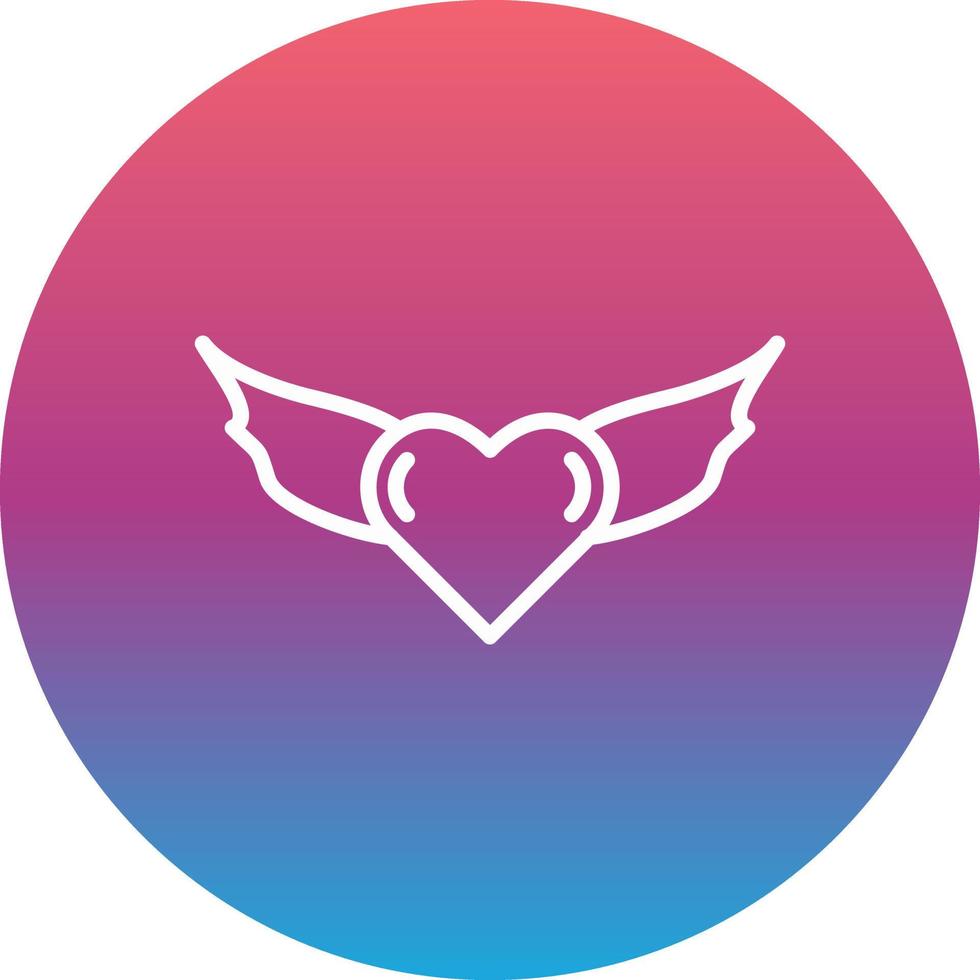 Heart Wings Vector Icon