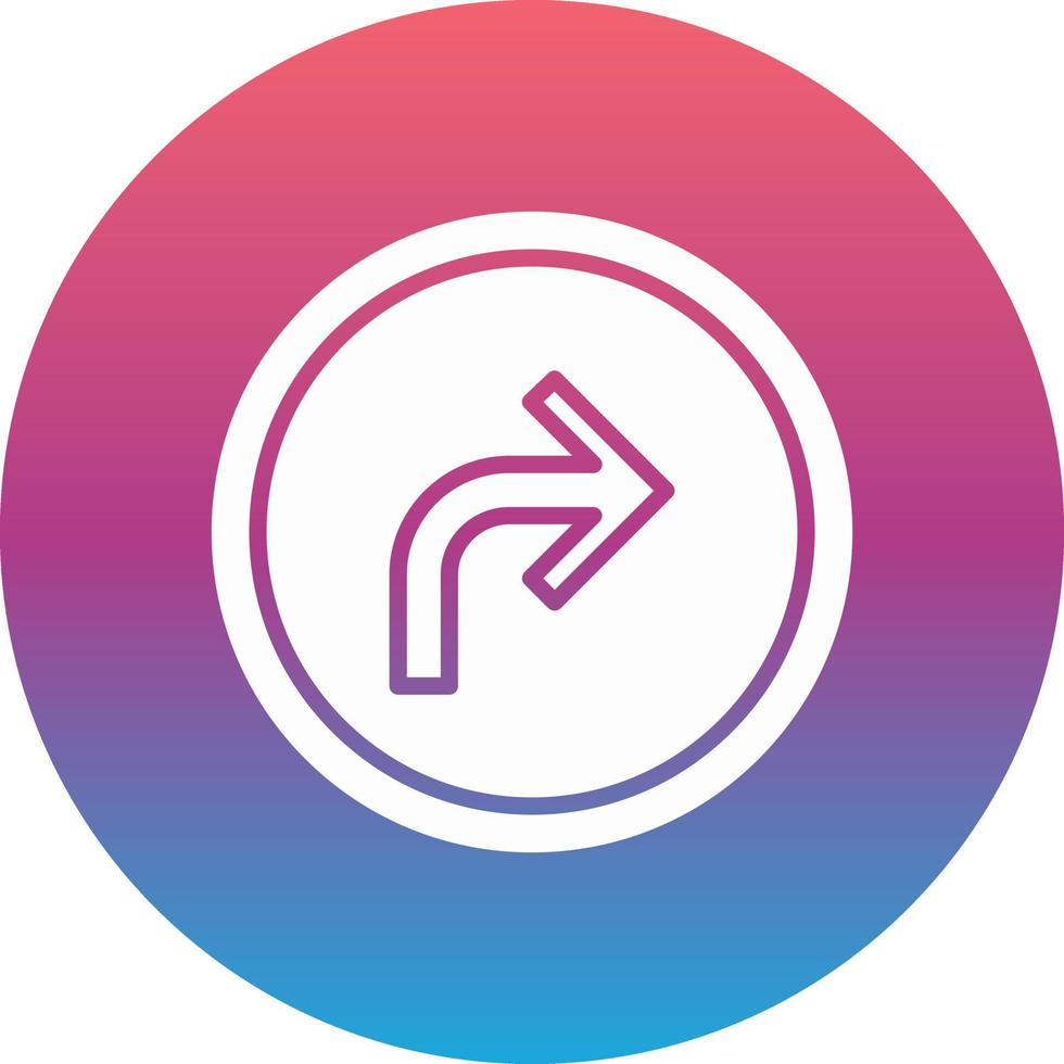 Turn Right Arrow Vector Icon