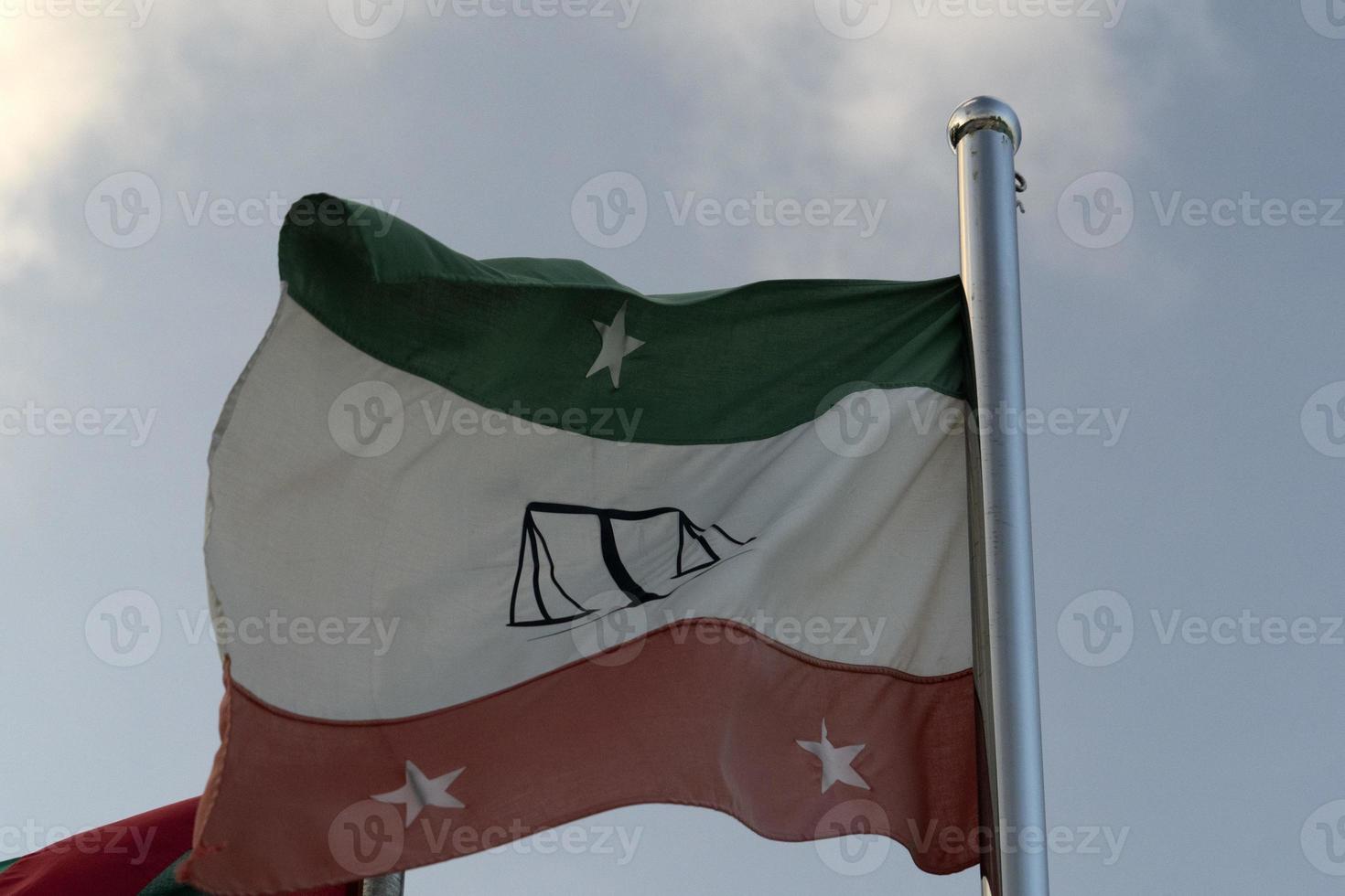 Guraidhoo Maldives Male Atoll justice hall flag photo