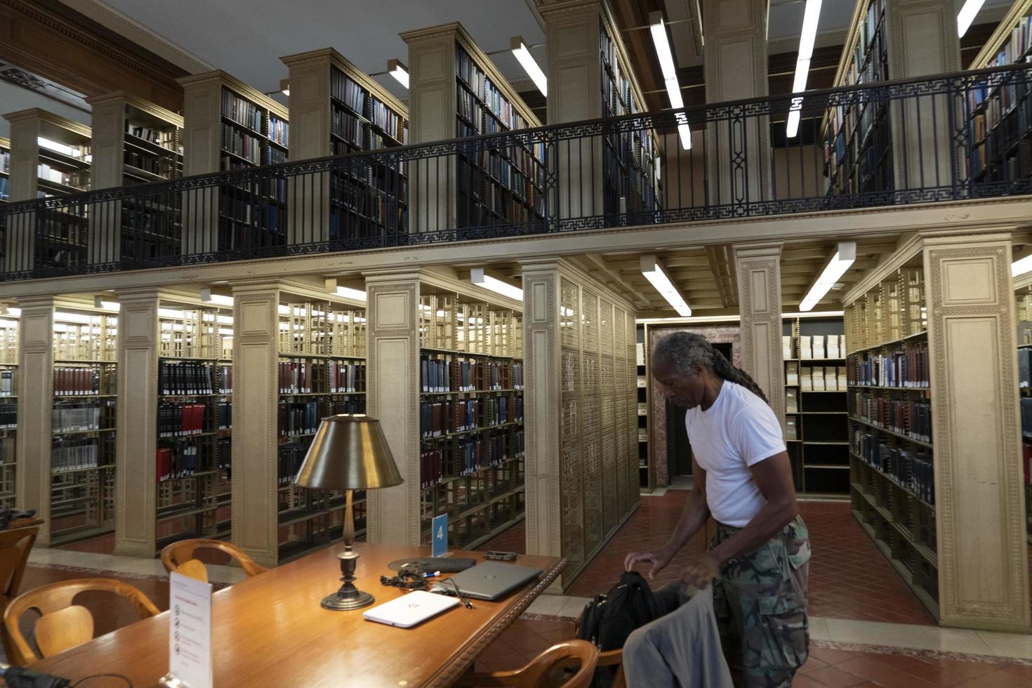 NEW YORK, USA - MAY 4 2019 - Interior of Public Library on 5th avenue photo