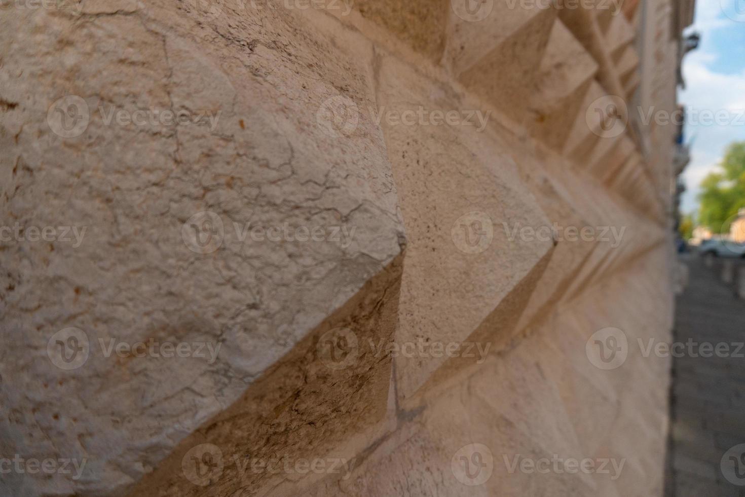 Ferrara diamond palace pyramid facade photo