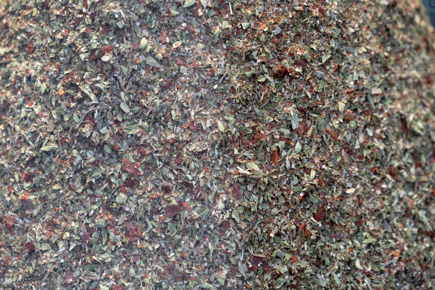 Chimichurri powder close up detail photo