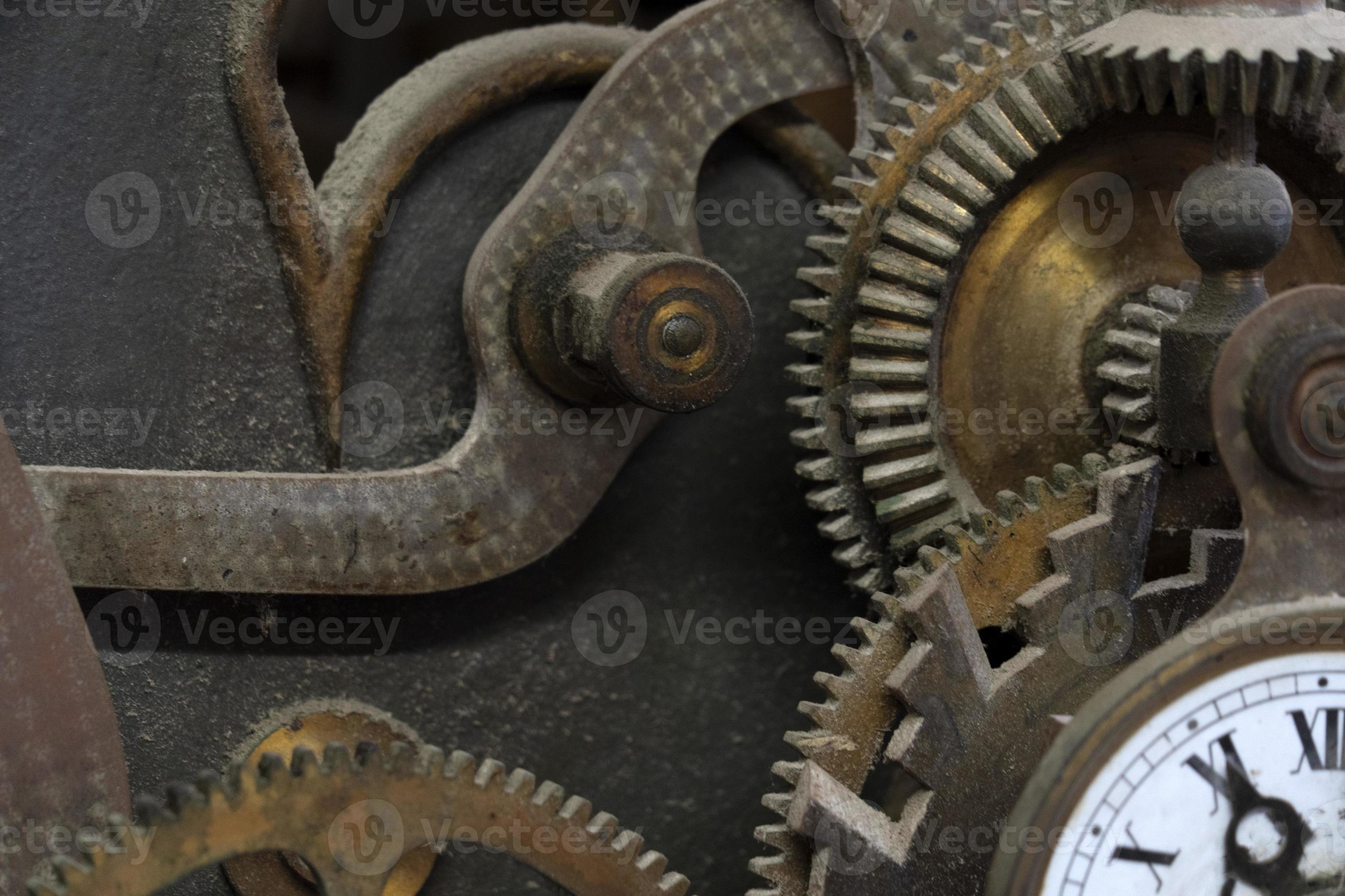 old ancient tower clock mechanism detail 17454231 Stock Photo at Vecteezy