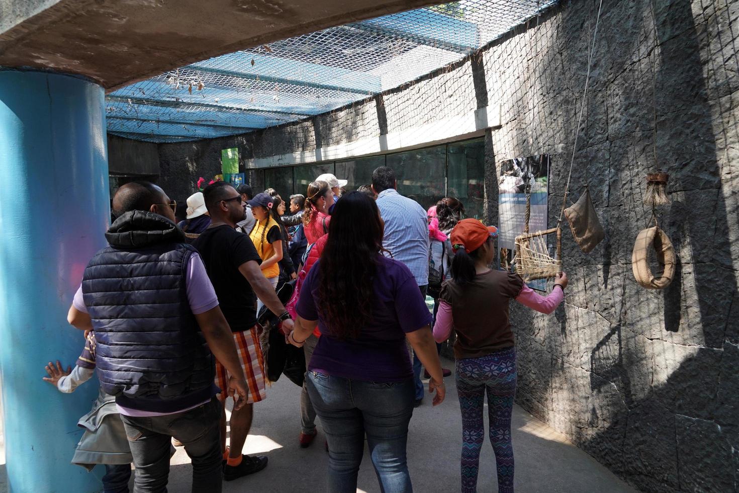 MEXICO CITY, FEBRUARY 3 2019 - Town park Chapultepec crowded of people on sunday photo