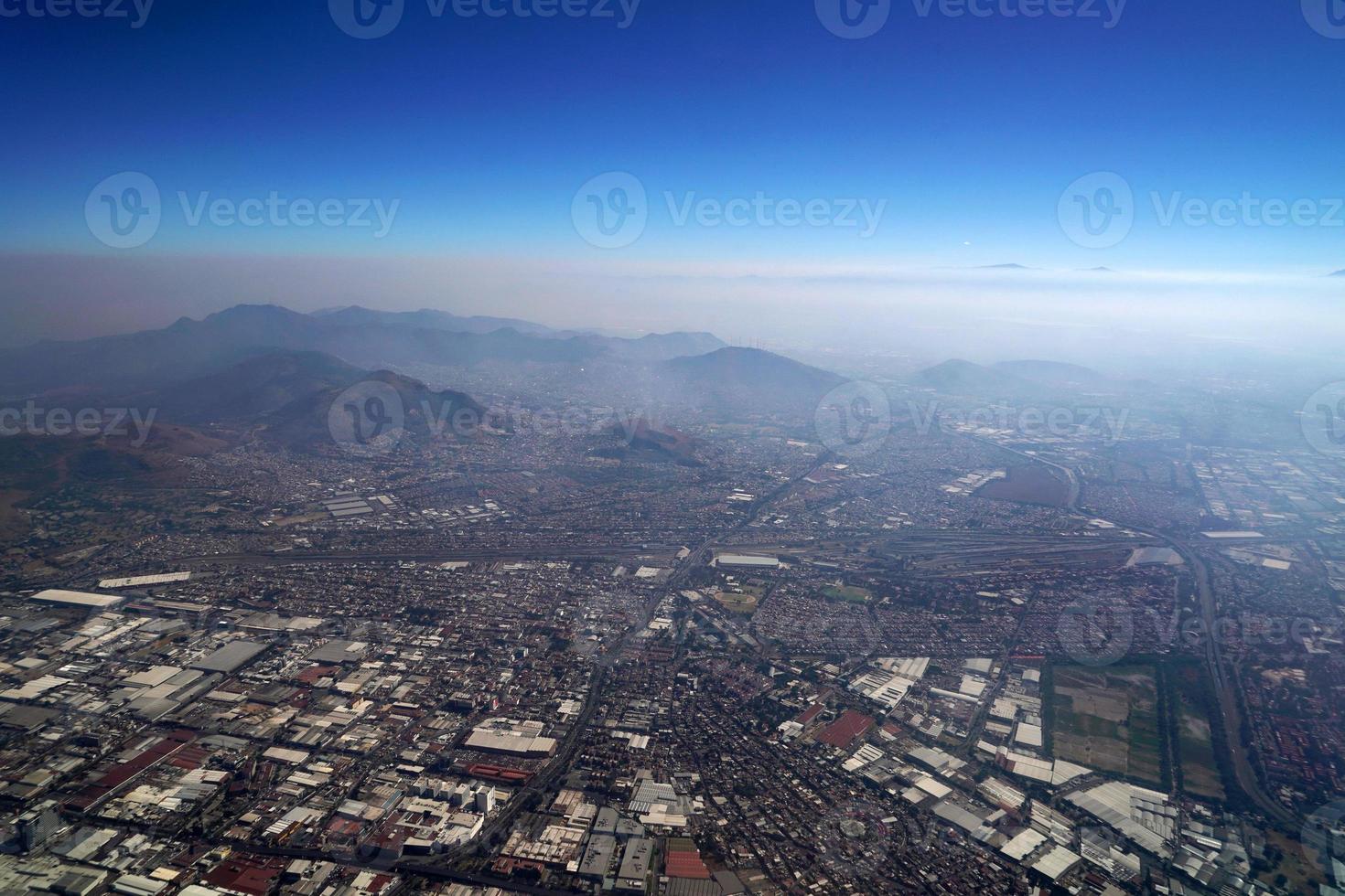 ciudad de méxico vista aérea paisaje urbano panorama foto