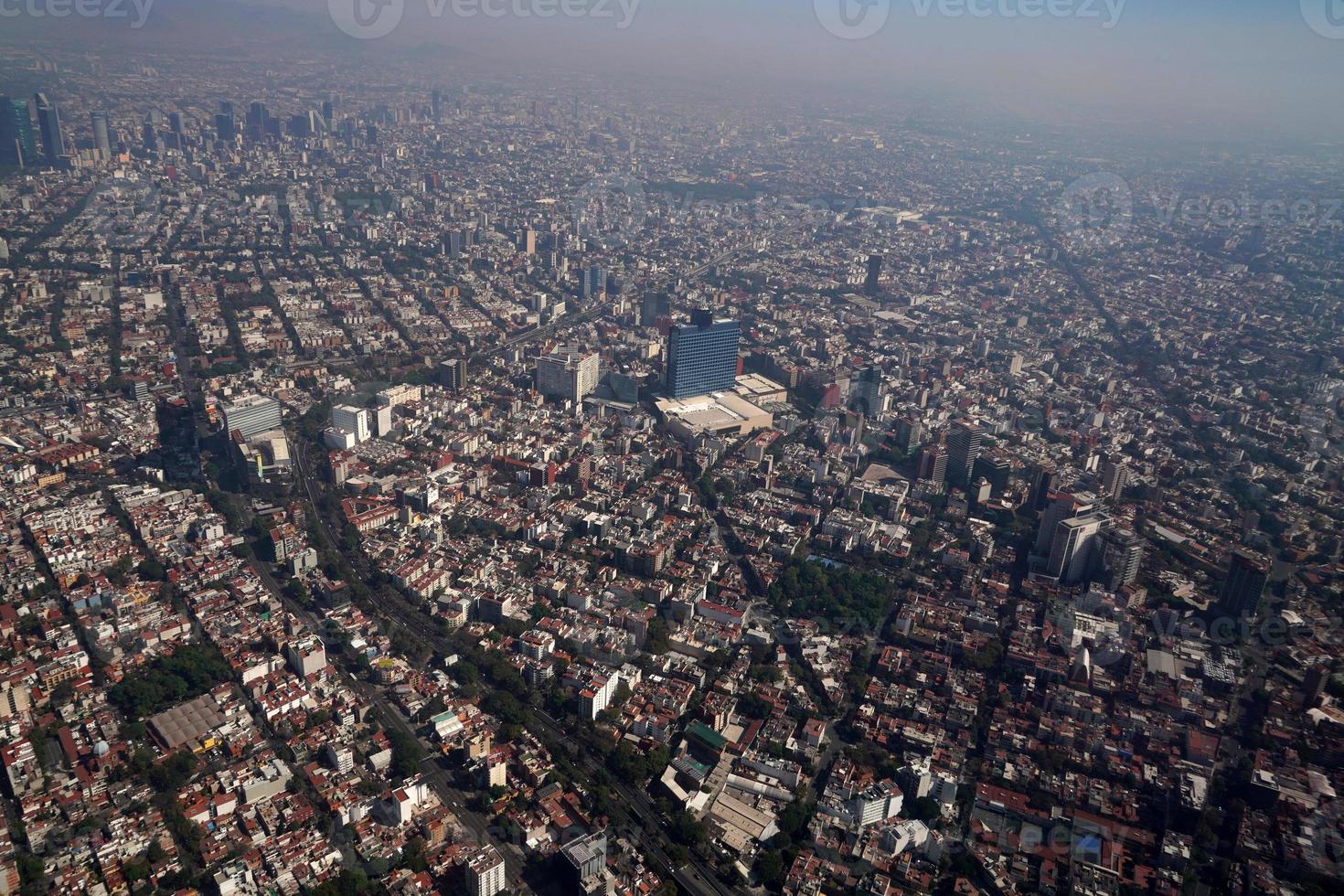 ciudad de méxico vista aérea paisaje urbano panorama foto