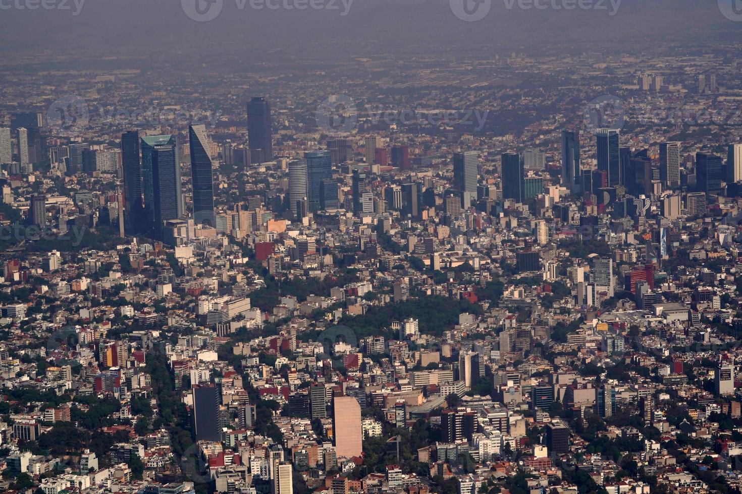 ciudad de méxico vista aérea paisaje urbano panorama foto