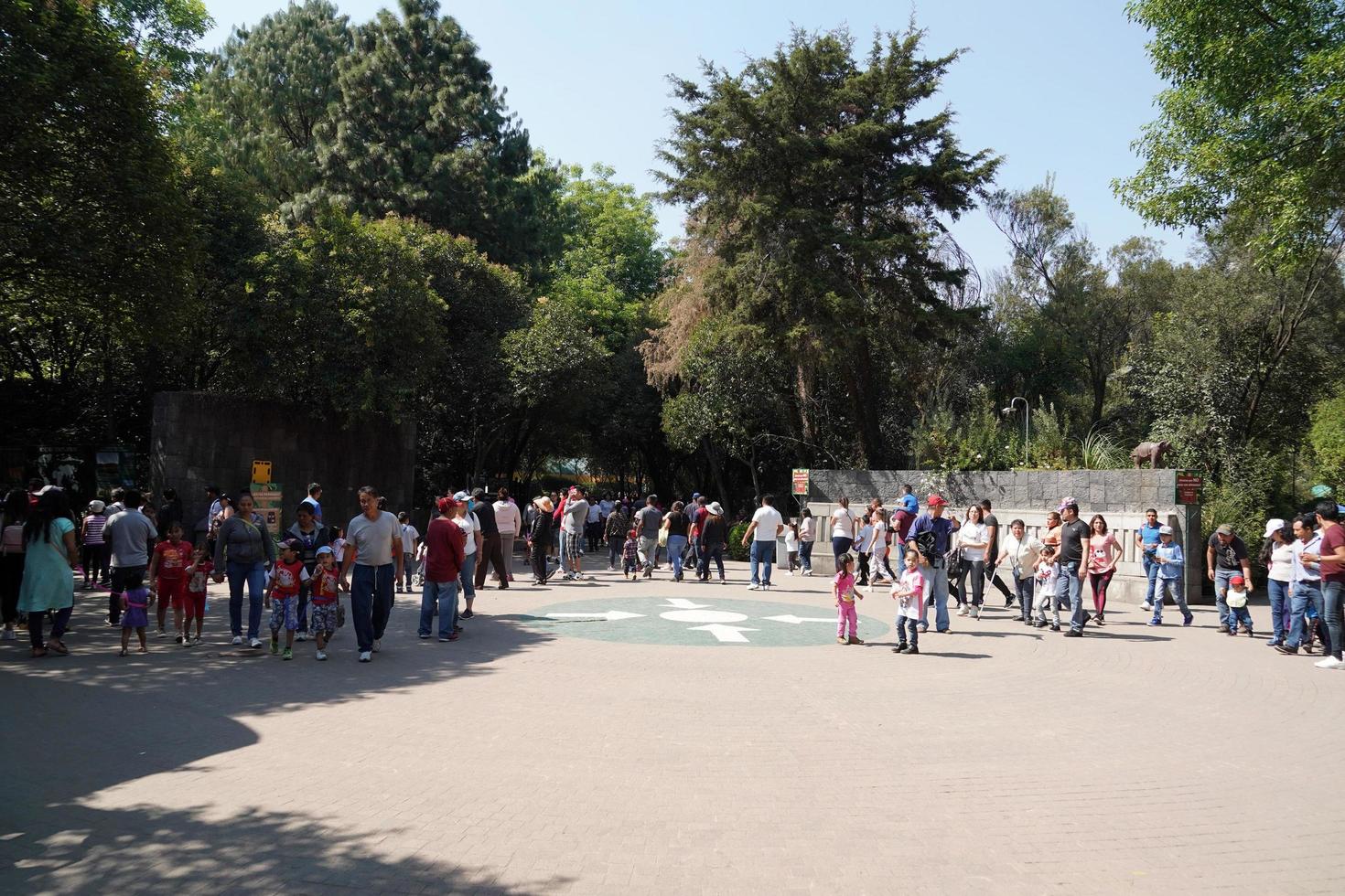 MEXICO CITY, FEBRUARY 3 2019 - Town park Chapultepec crowded of people on sunday photo