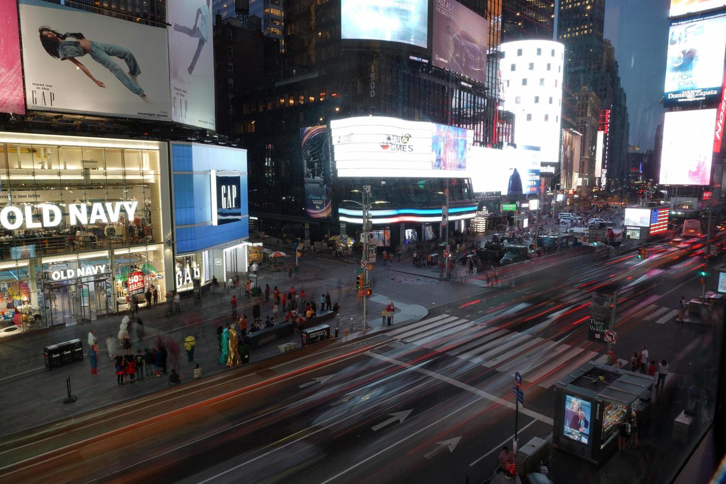 NEW YORK, USA - MAY 25 2018 - Times square full of people photo