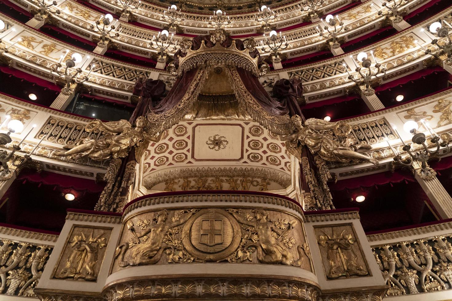 NAPLES, ITALY - FEBRUARY 1 2020 - Saint Charles Royal Theater in Naples photo