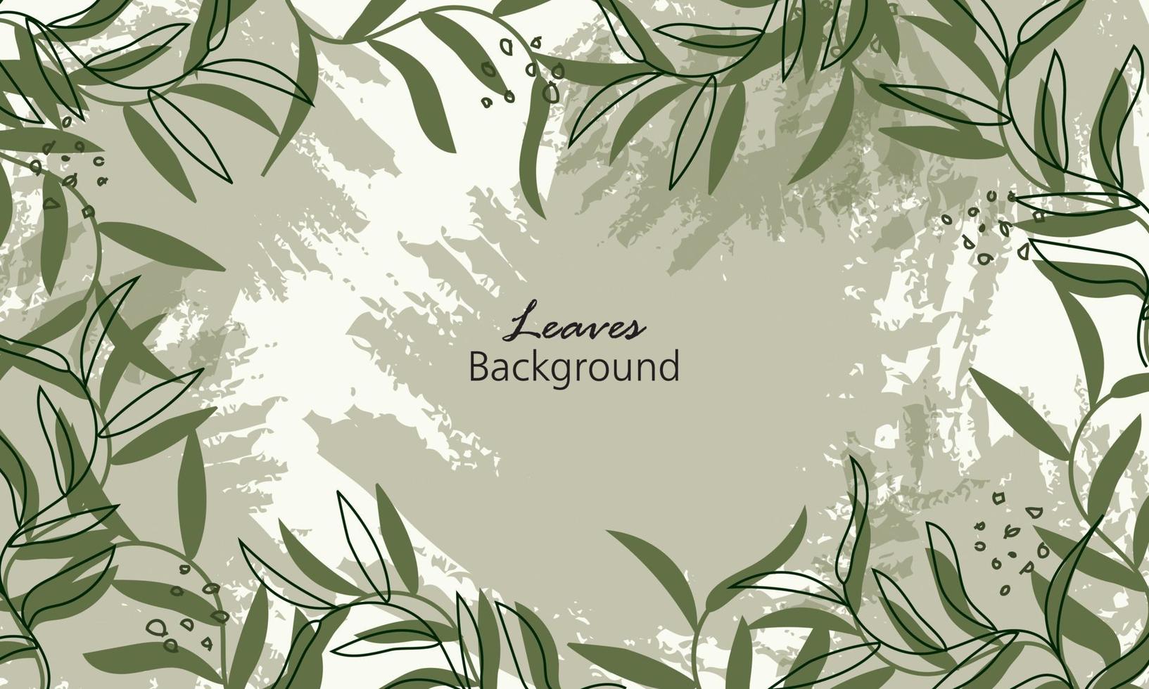 Leaves design backgrounds for social media vector