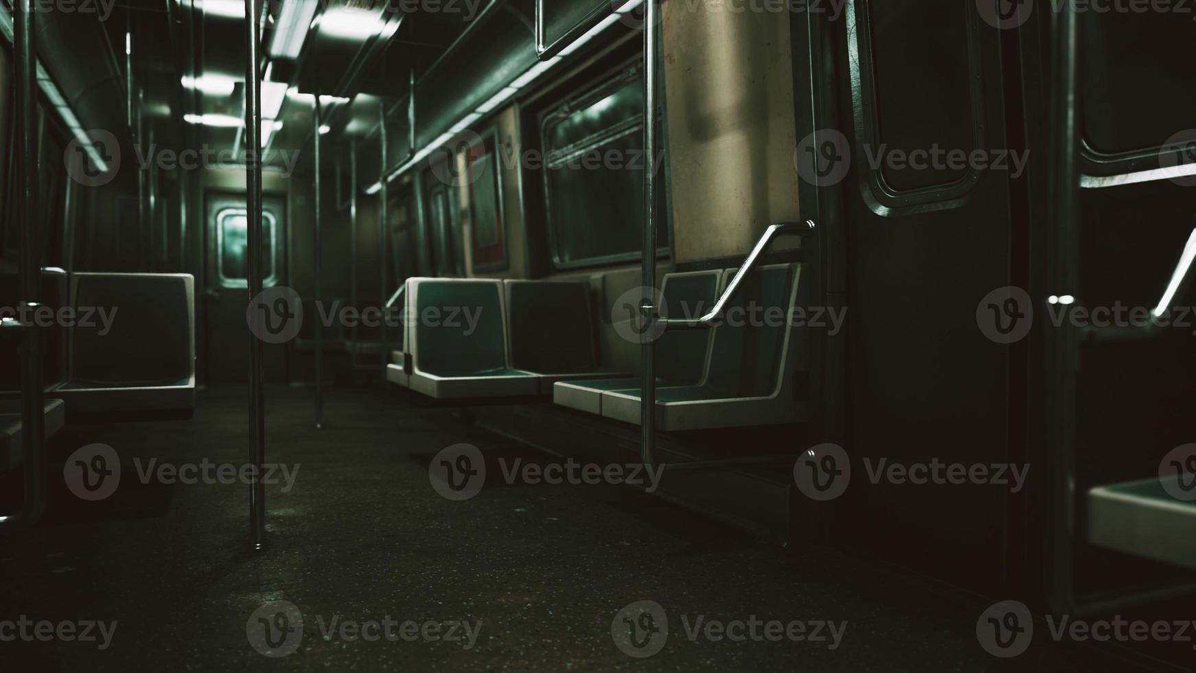 empty Public Transit Subway Metro Train photo