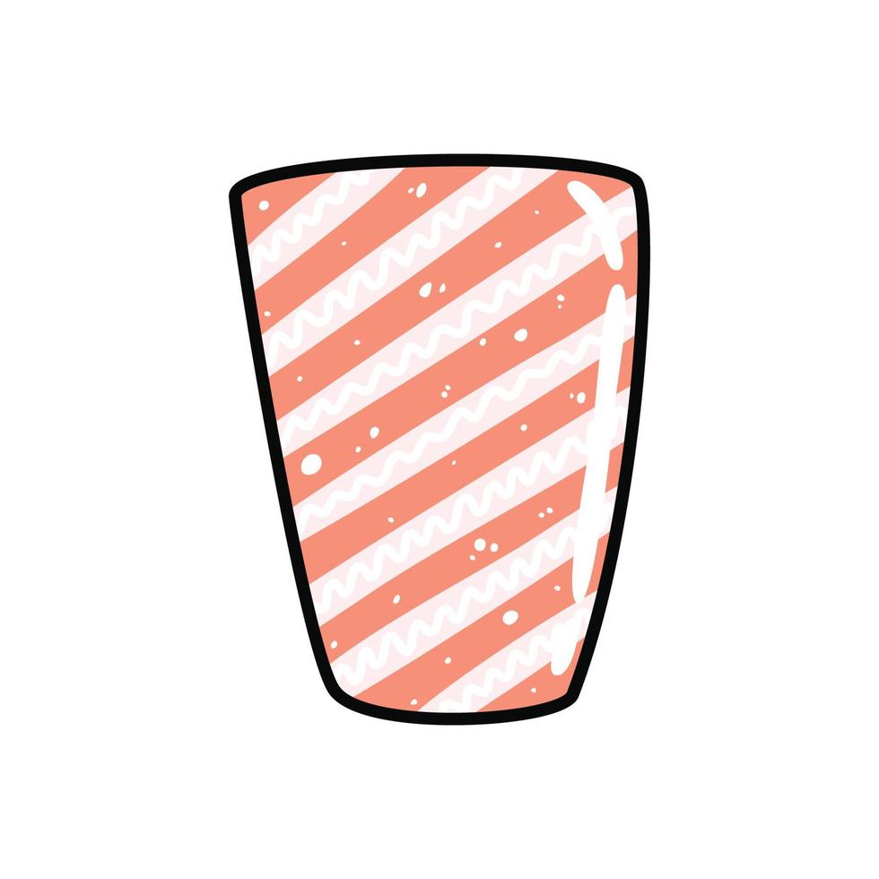 Sushi in cartoon style. Cute sashimi with salmon for menu. vector