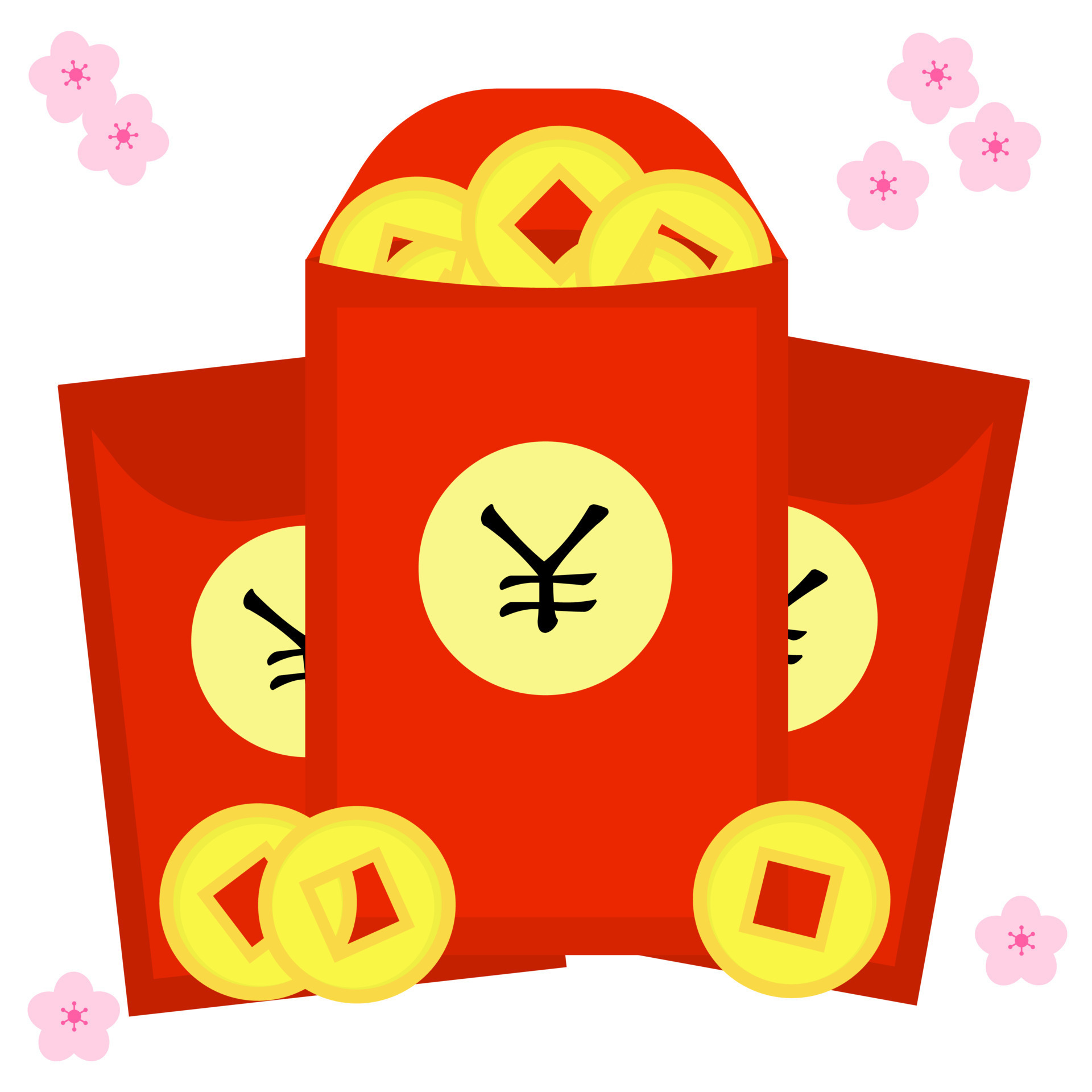 Isolated angpao or Chinese golden coin in red envelope for lunar new year  celebration gift 17457268 Vector Art at Vecteezy