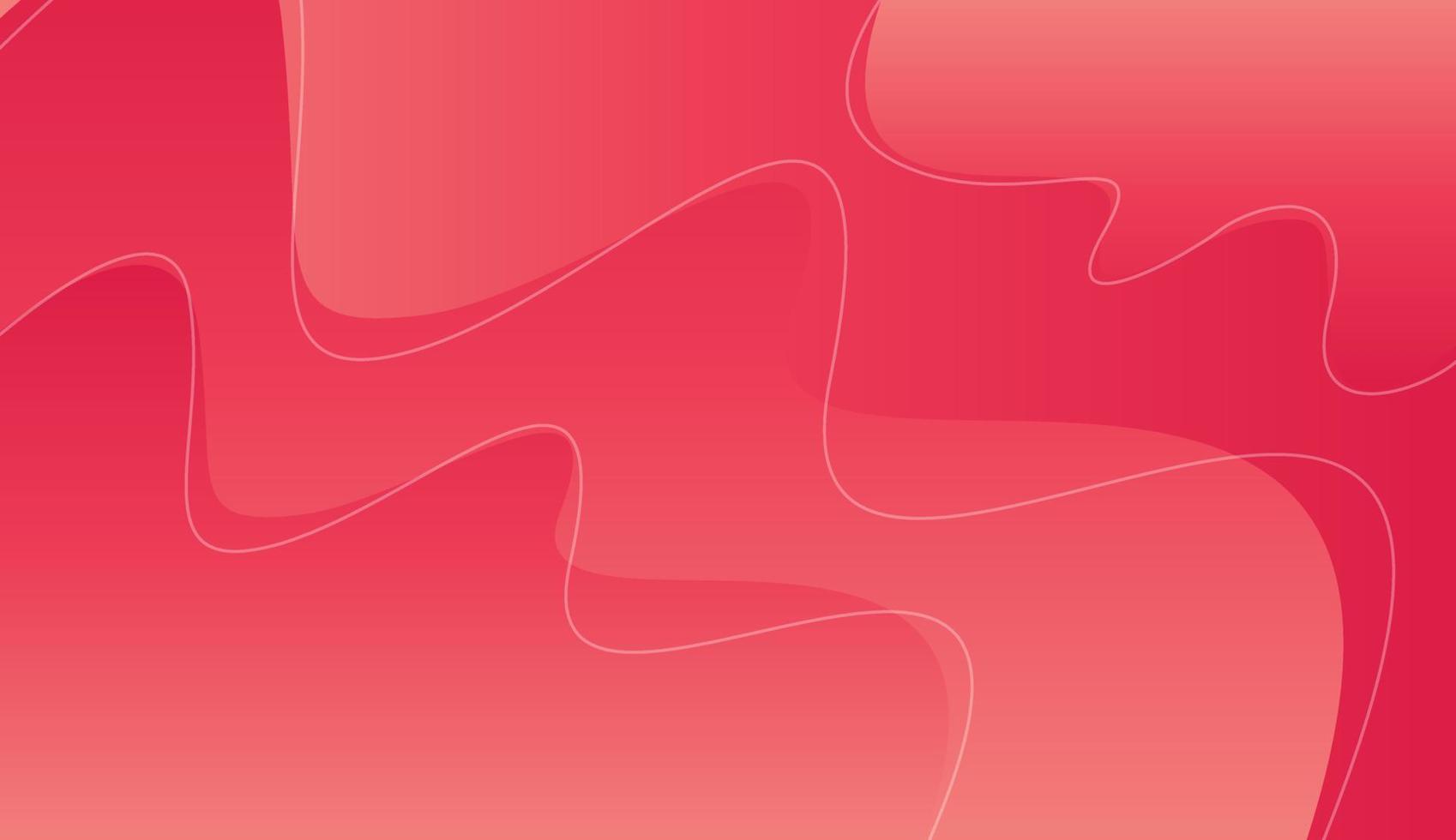 Red abstract gradient background and white line vector