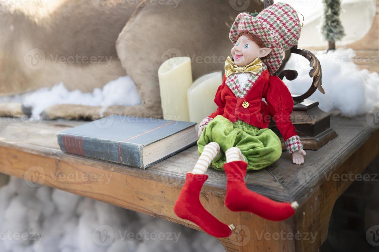 Dolls, gifts and decorations for Christmas and New Year's Eve items. photo