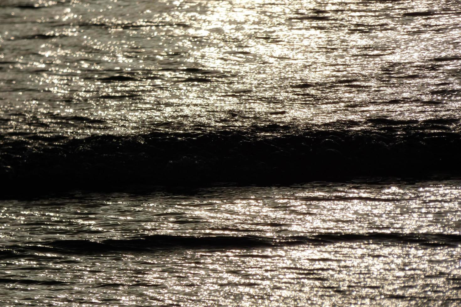 lonely, uncrowded beach with calm sea and small waves photo