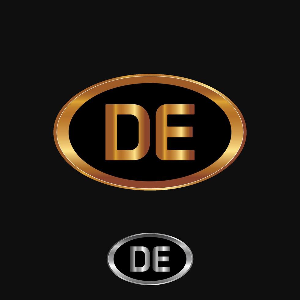 logo automotriz dorado y plateado con un concepto elegante y lujoso vector