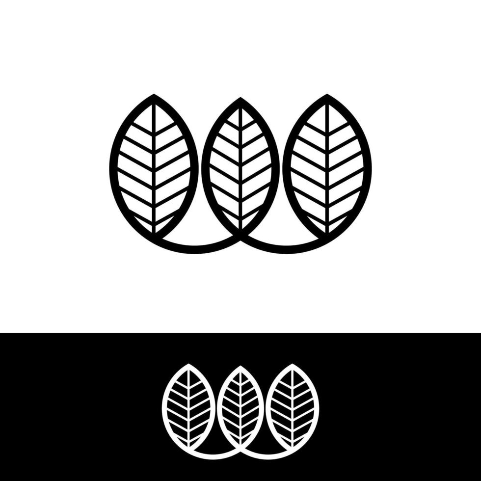black and white simple and elegant logo template, suitable for restaurant or company and the like vector EPS