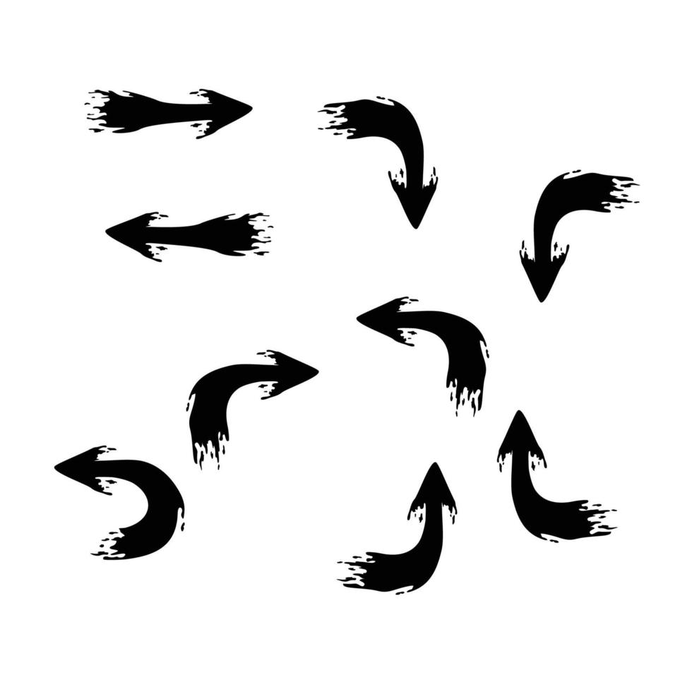 grunge vector design. pointer shape sign and symbol.