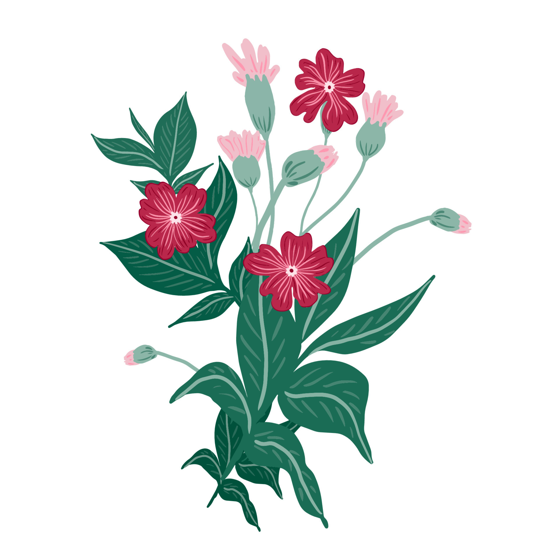 Hand Draw Flowers And Leaf Doodle Elements Floral Design For Greeting hand-draw-flowers-and-leaf-doodle-elements-floral-design-for-greeting