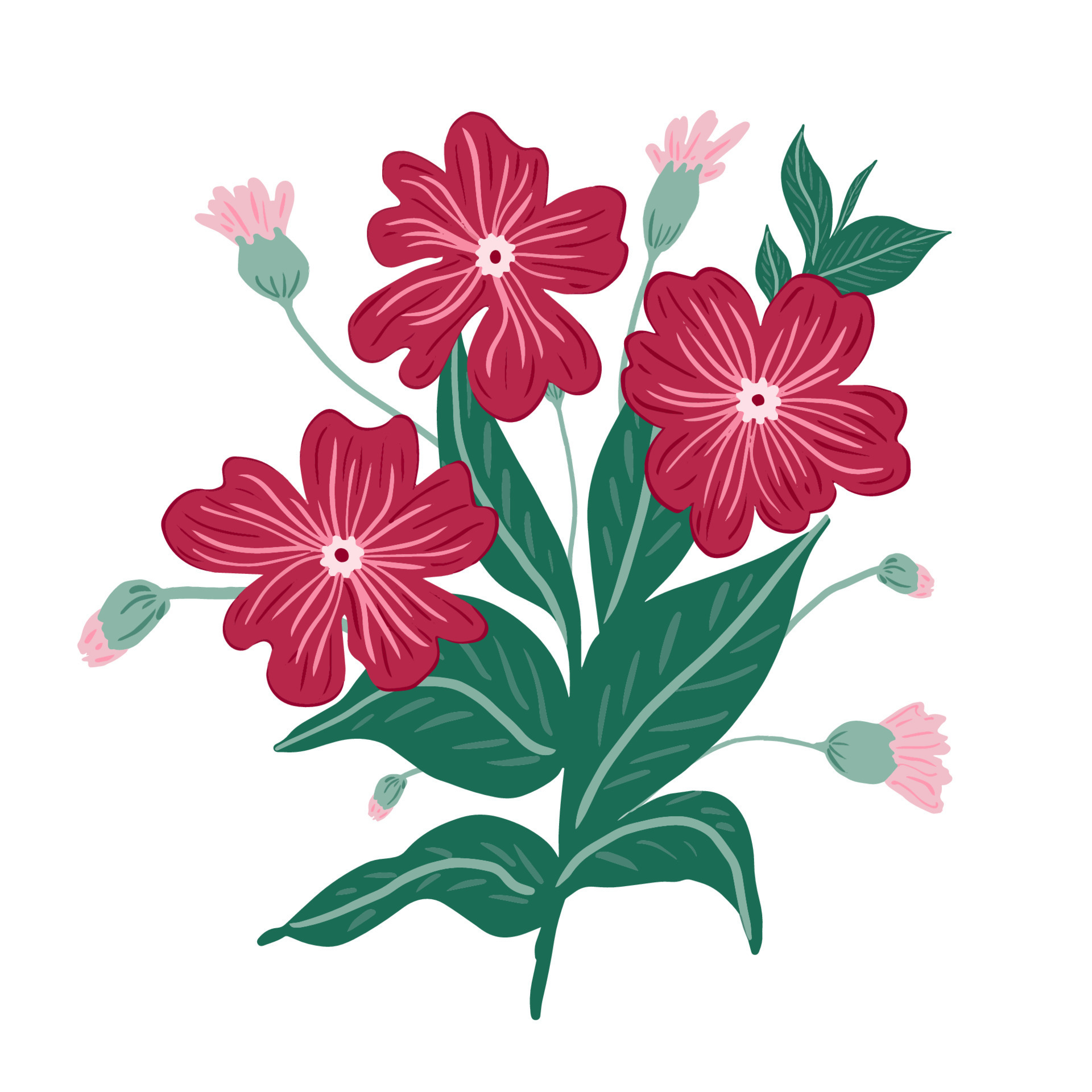 Hand Draw Flowers And Leaf Doodle Elements Floral Design For Greeting hand-draw-flowers-and-leaf-doodle-elements-floral-design-for-greeting