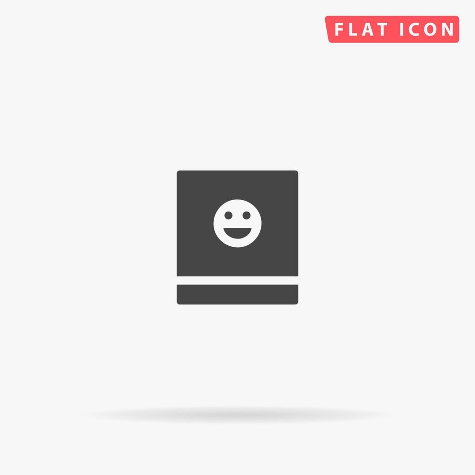 Picture flat vector icon. Glyph style sign. Simple hand drawn illustrations symbol for concept infographics, designs projects, UI and UX, website or mobile application.