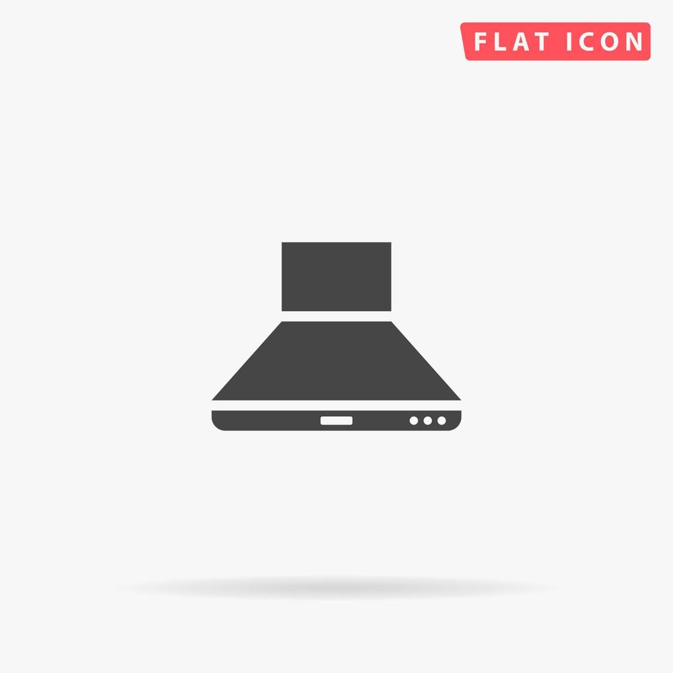 Kitchen Hood flat vector icon. Glyph style sign. Simple hand drawn illustrations symbol for concept infographics, designs projects, UI and UX, website or mobile application.