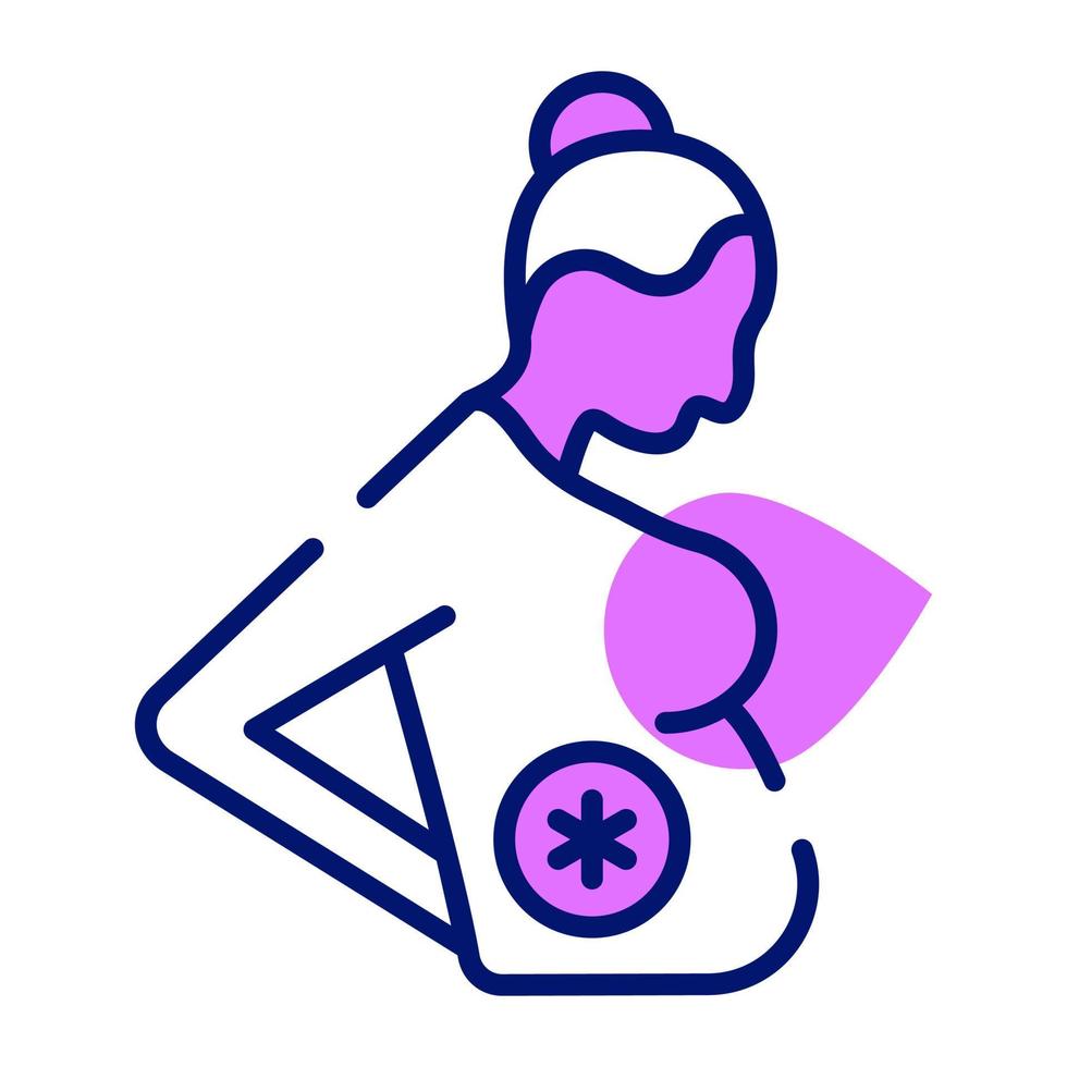 Gynecology icon in modern style , editable vector
