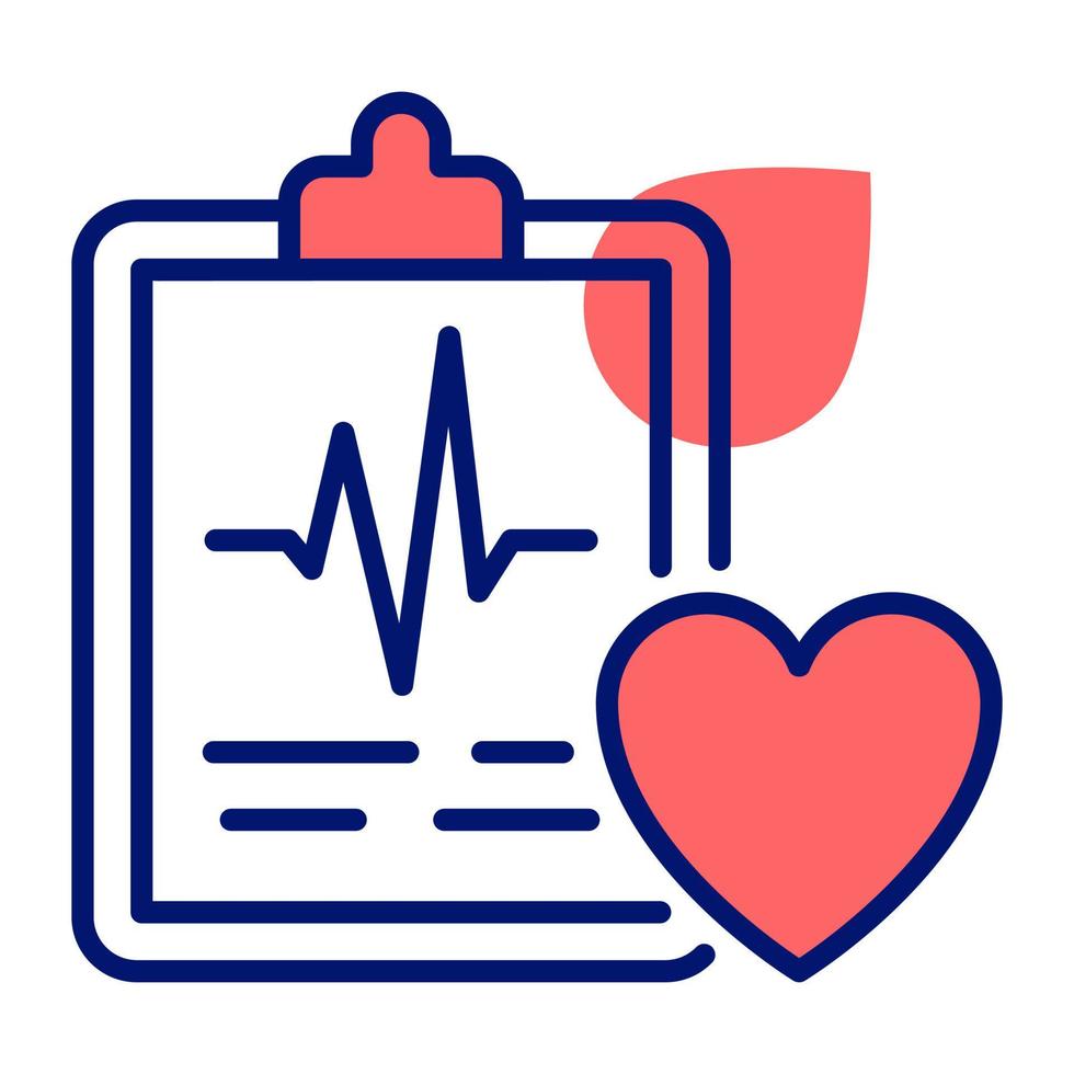 Trendy vector icon of health report, editable icon in modern style