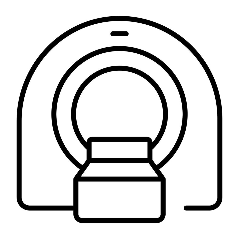 vector icon of CT scan, editable icon