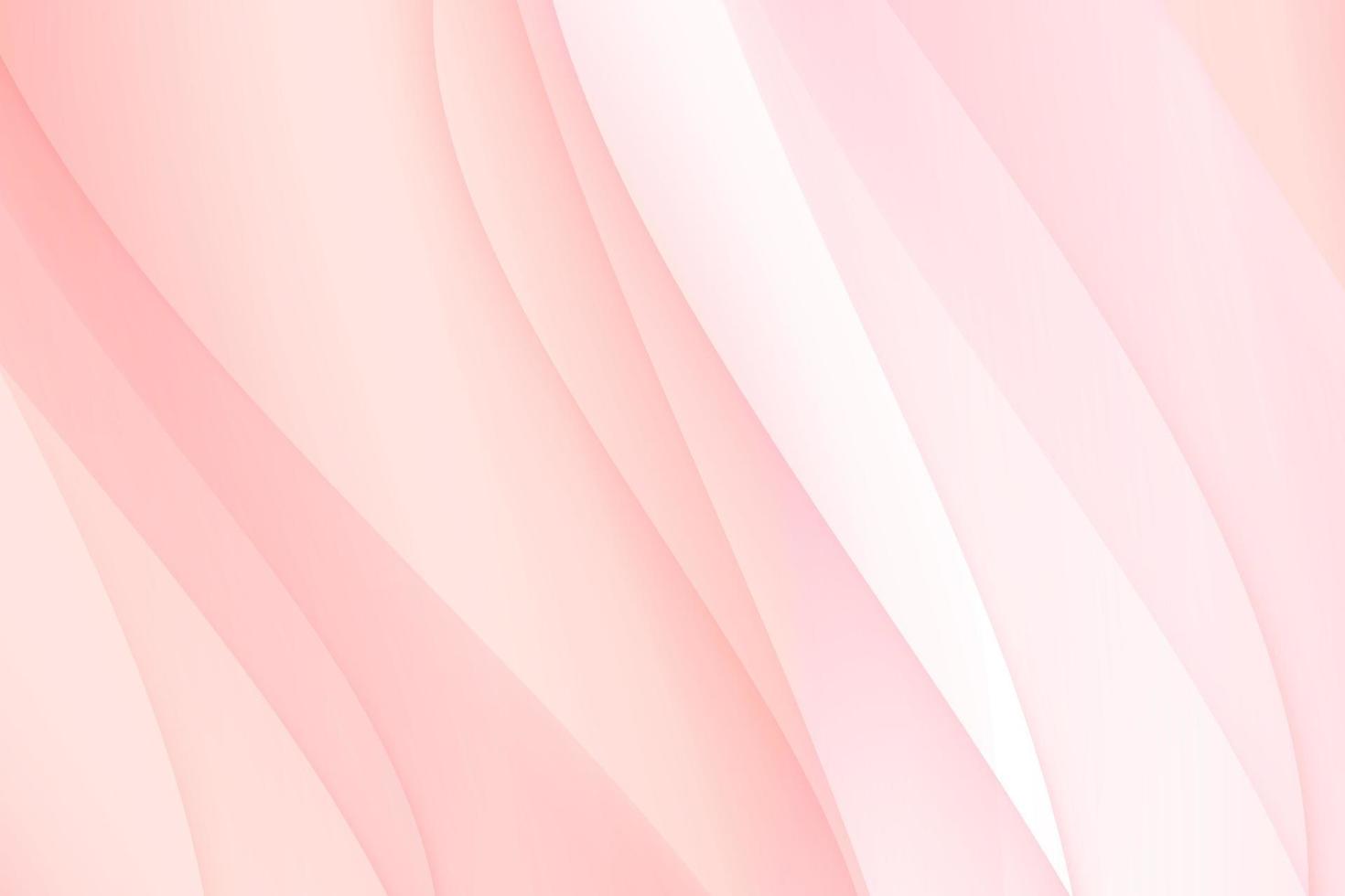 diseño de fondo de curva abstracta de color pastel rosa claro nuevas apariencias vector