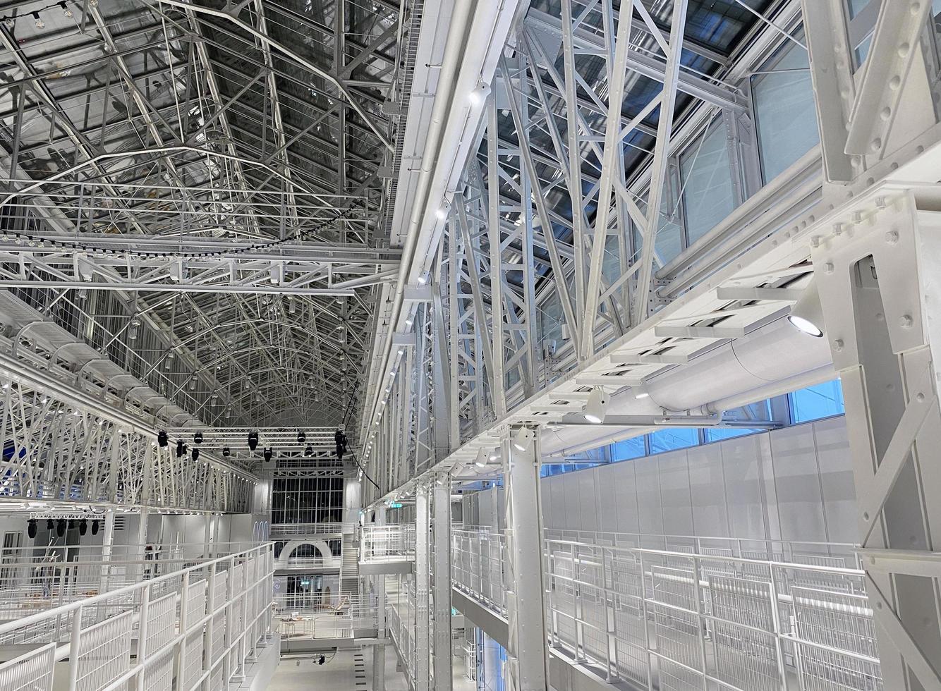Moscow, Russia, December 24, 2022. House of Culture GES-2. Inside the building.. photo