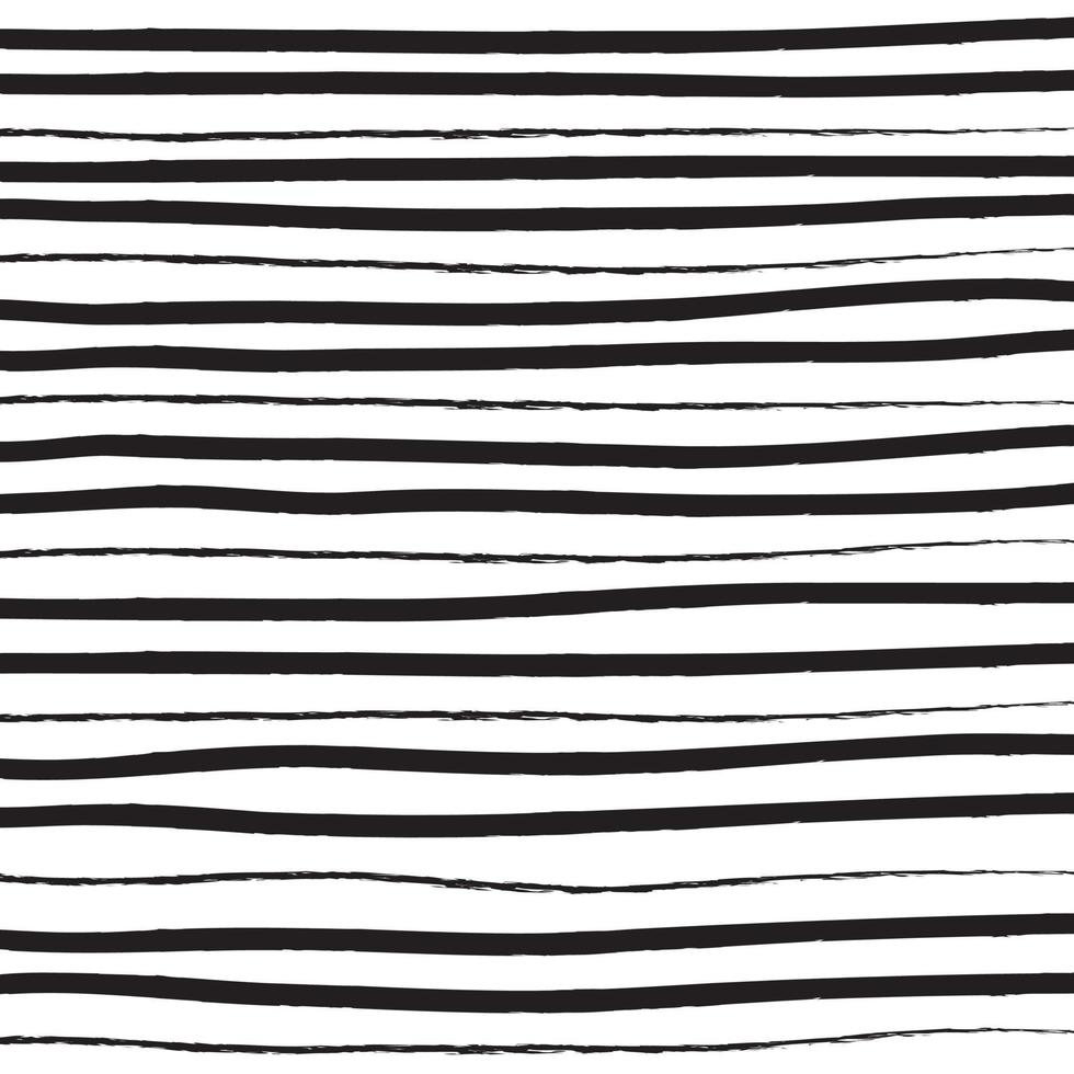 Black and white simple geometric wavy lines abstract background design. Hand drawn vector illustration