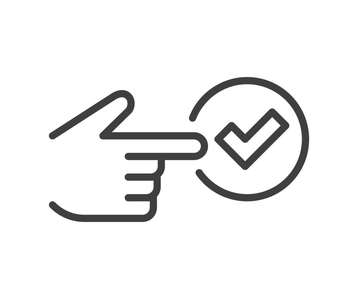 Good icon vector. Business success sign. Best quality symbol of correct, verified, certificate, approval, accepted, confirm, check mark. vector