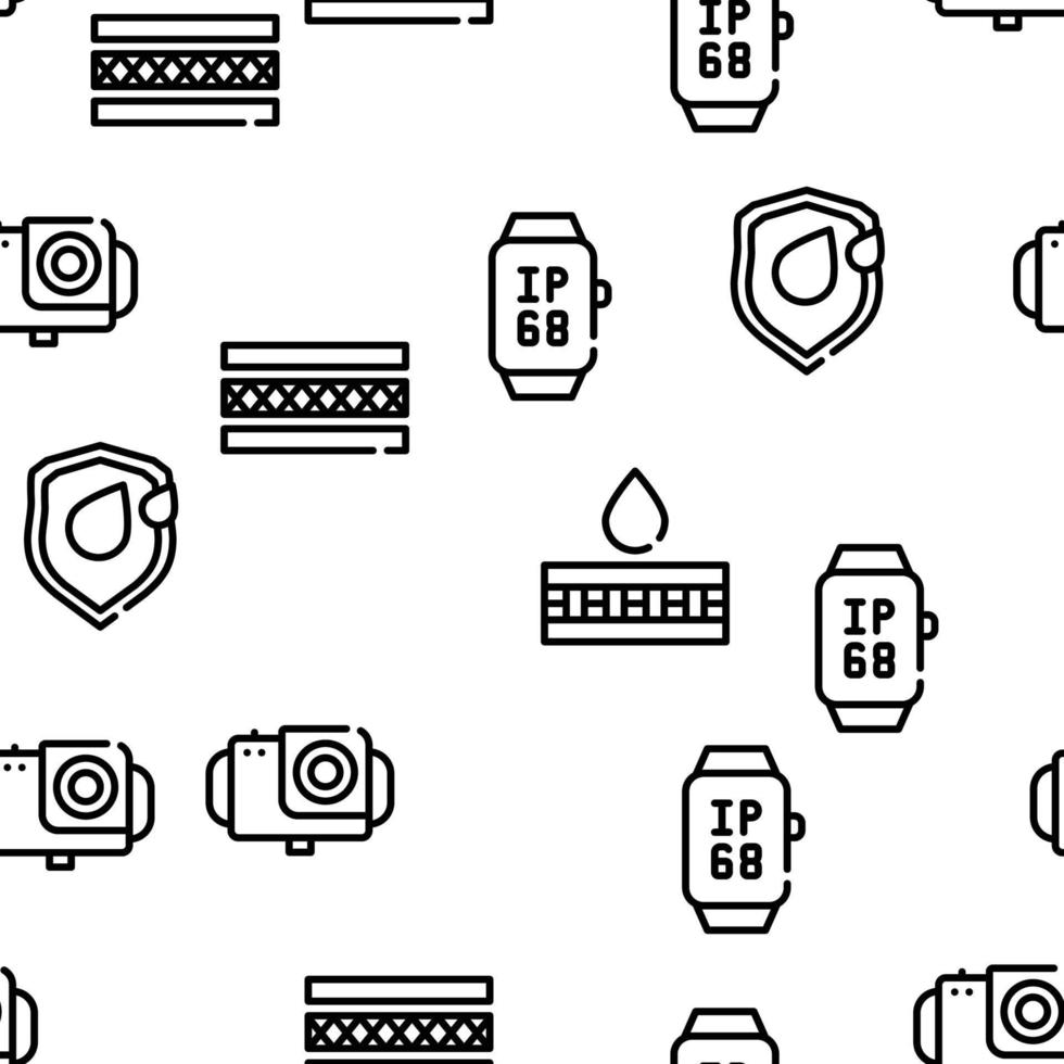 Waterproof Material Vector Seamless Pattern