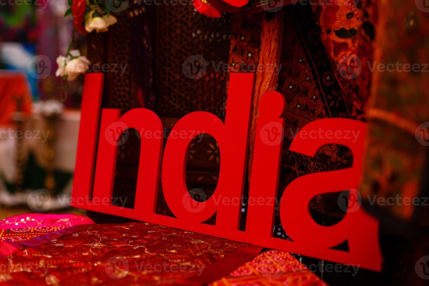 Word india  text photo