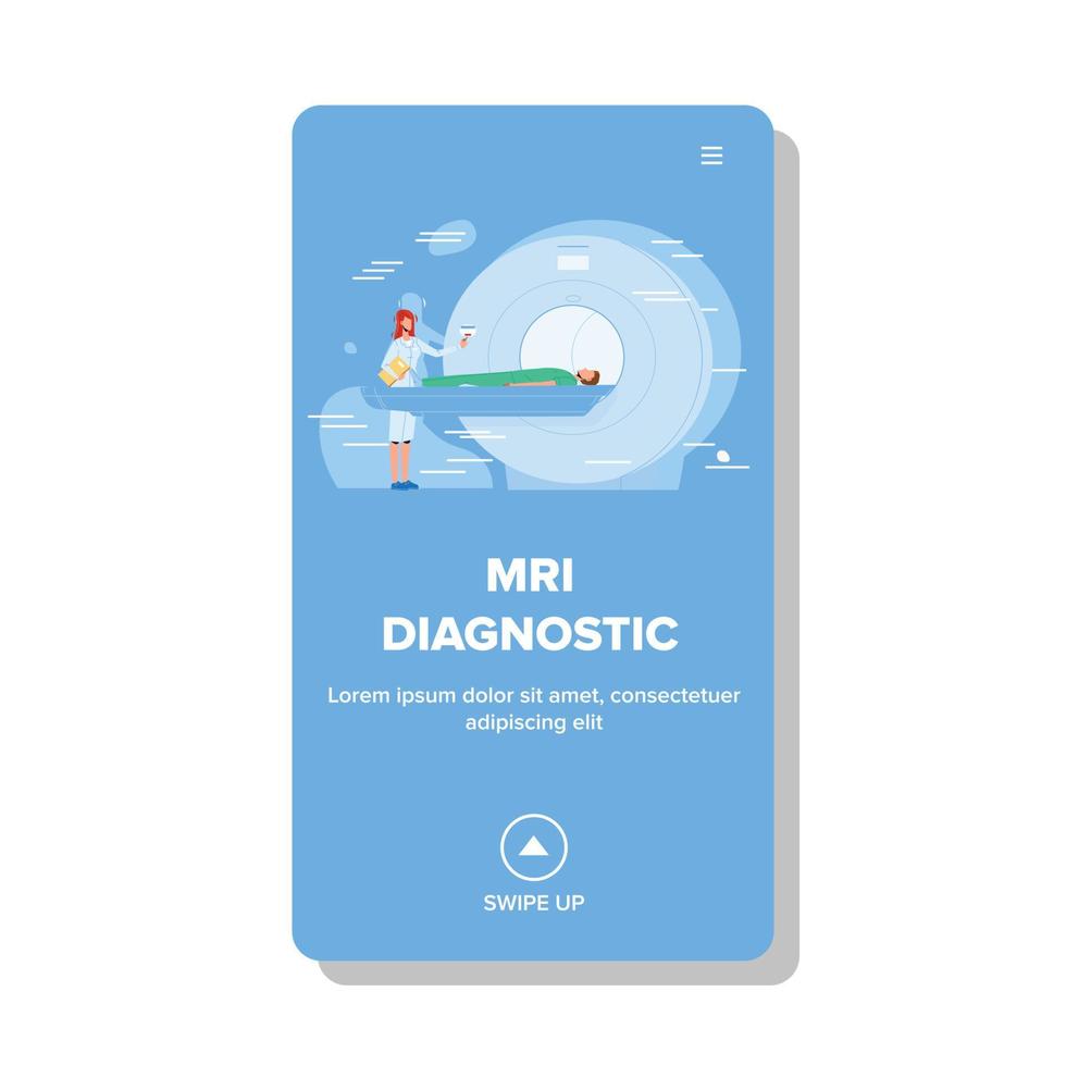 Mri Diagnostic Hospital Procedure Cabinet Vector Illustration