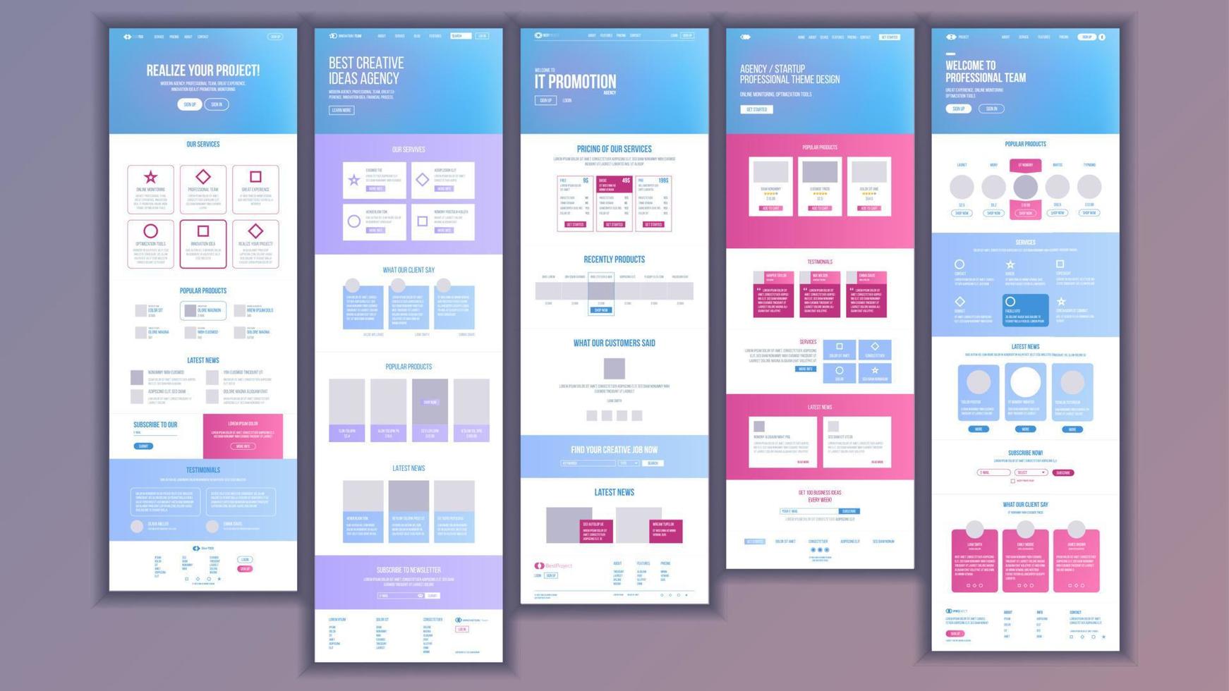 vector de plantilla de sitio web. antecedentes comerciales de la página. página web de destino de compras en línea. diseño y desarrollo web. negocio de diseño innovación de la industria. contrato de contado. ilustración