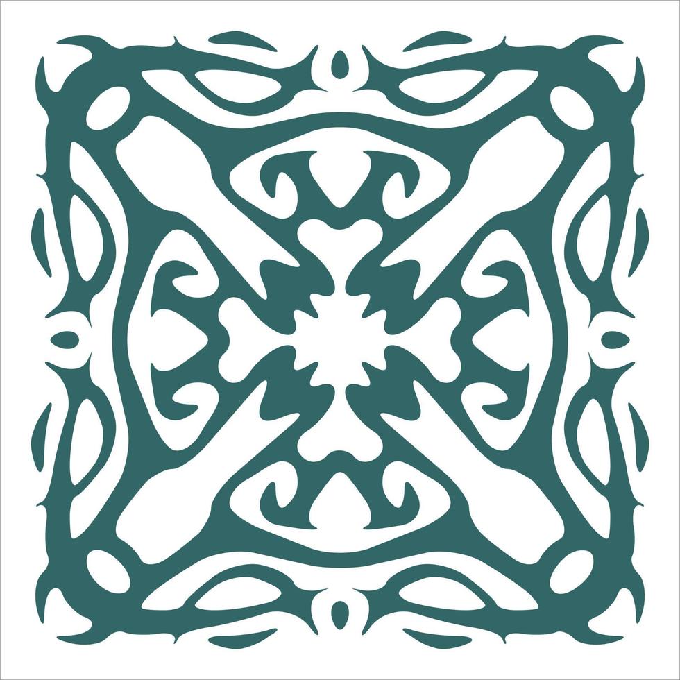 Seamless vector pattern in geometric ornament style.Tile Ornament. Vector illustration of symmetrical pattern mosaic