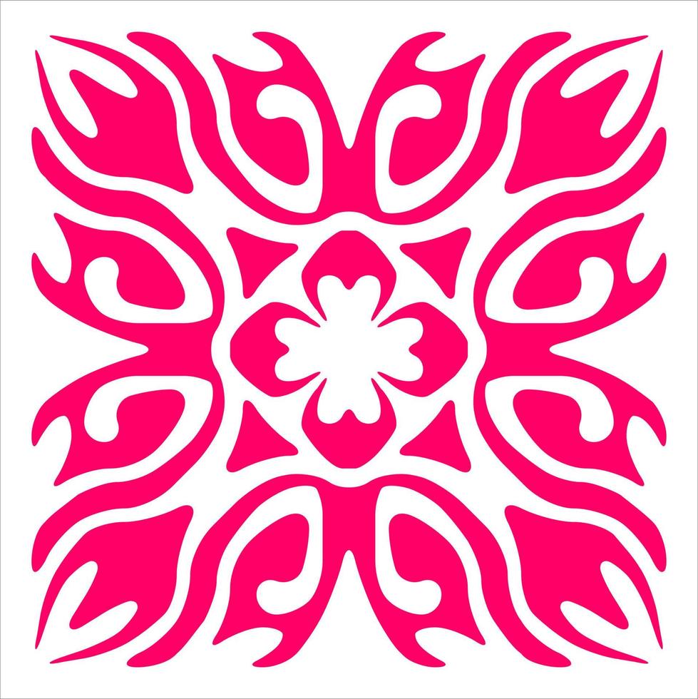 Seamless vector pattern in geometric ornament style.Tile Ornament. Vector illustration of symmetrical pattern mosaic